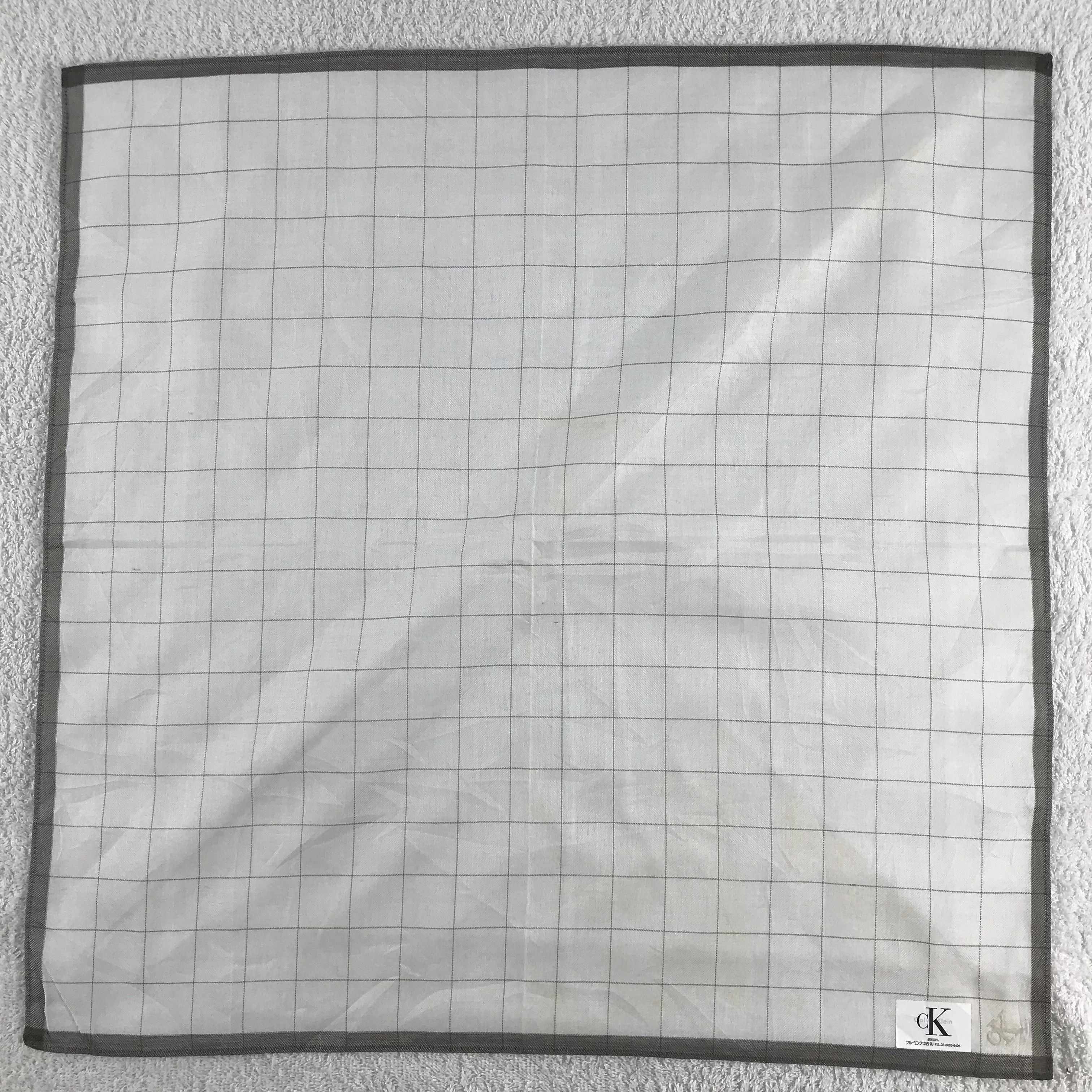 Calvin Klein × Vintage Calvin Klein Bandana / Handkerchief / Neckerchief - S039 Size ONE SIZE - 1 Thumbnail