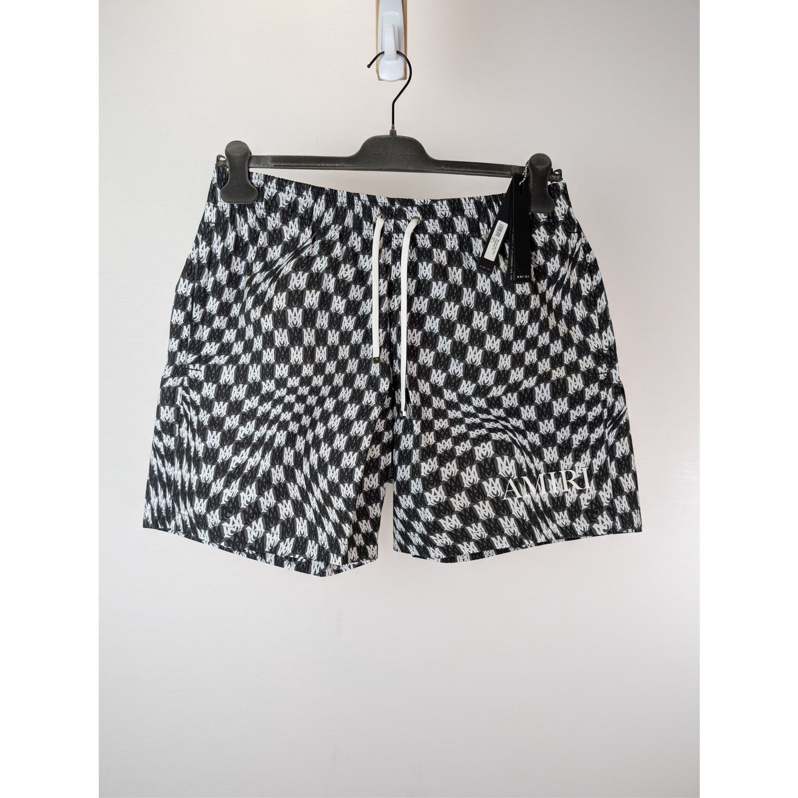 Amiri o1rshd1 Wavy MA Swim Trunk Shorts in Black XL Size US 36 / EU 52 - 9 Thumbnail