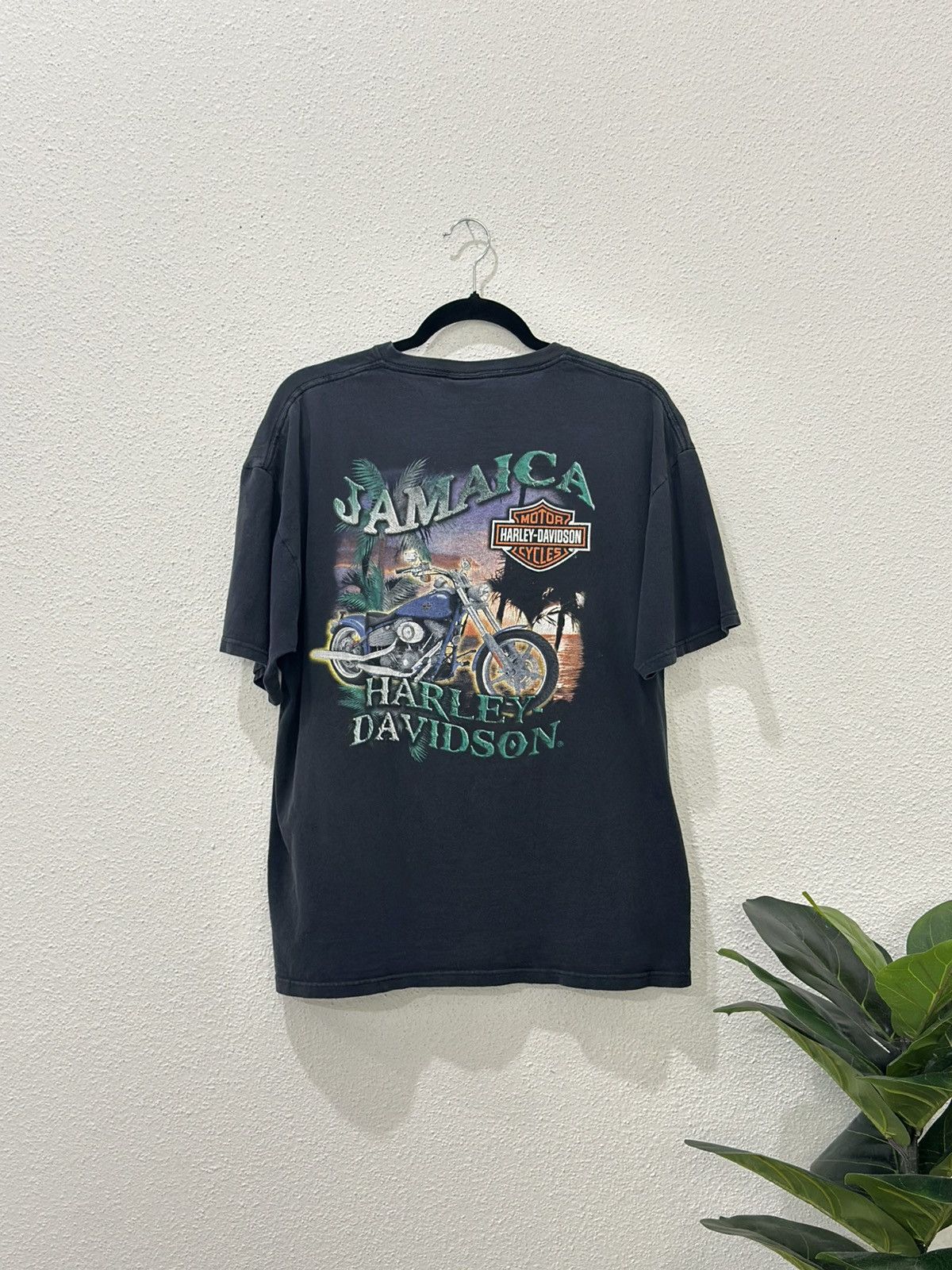 Harley Davidson Vintage Y2K Harley Davidson Jamaica Motorcycle Palm Trees L Size US L / EU 52-54 / 3 - 1 Thumbnail