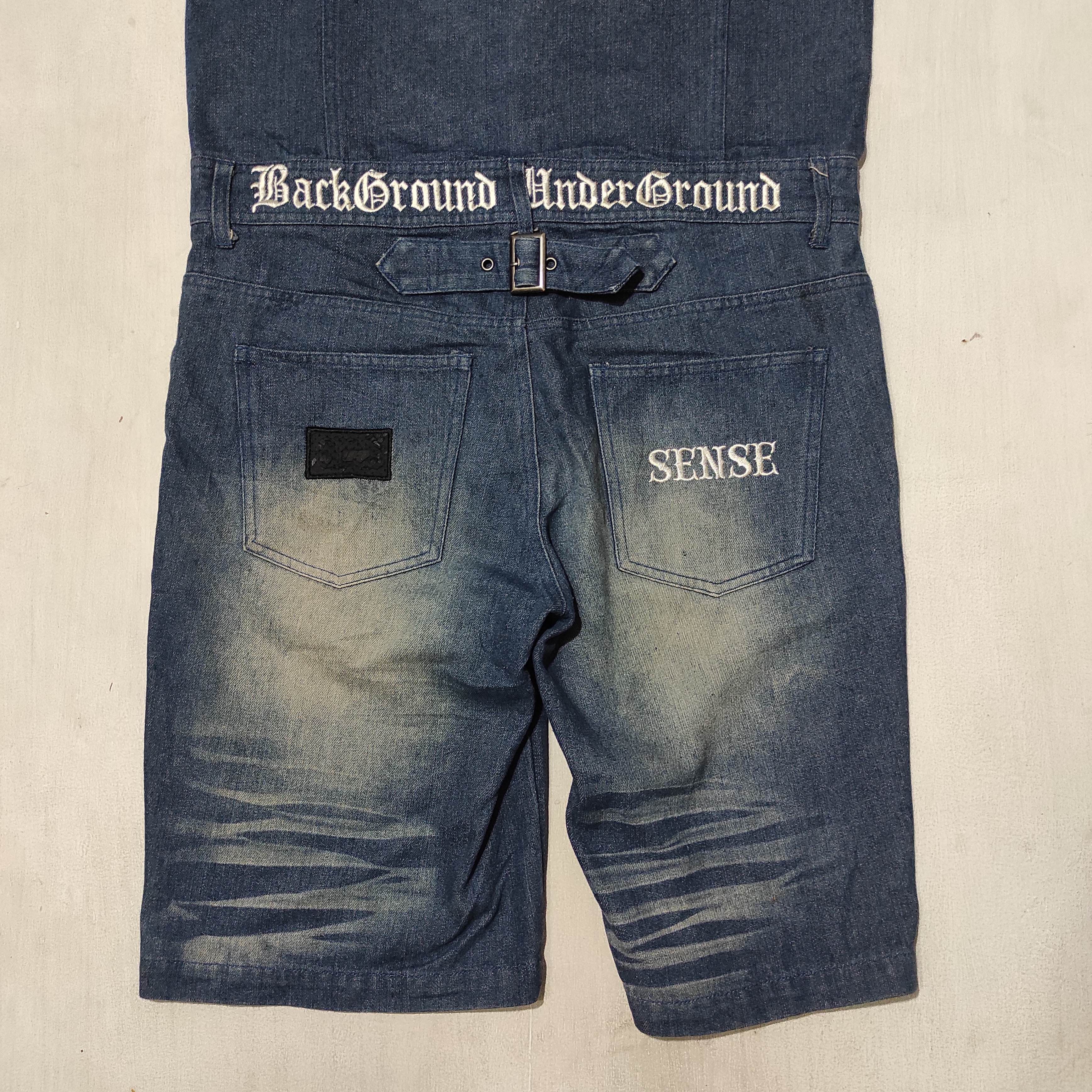 Japanese Brand C.D.S BLACK SENSE Punk Skull Coverall Overall Denim Jeans Size US M / EU 48-50 / 2 - 17 Thumbnail