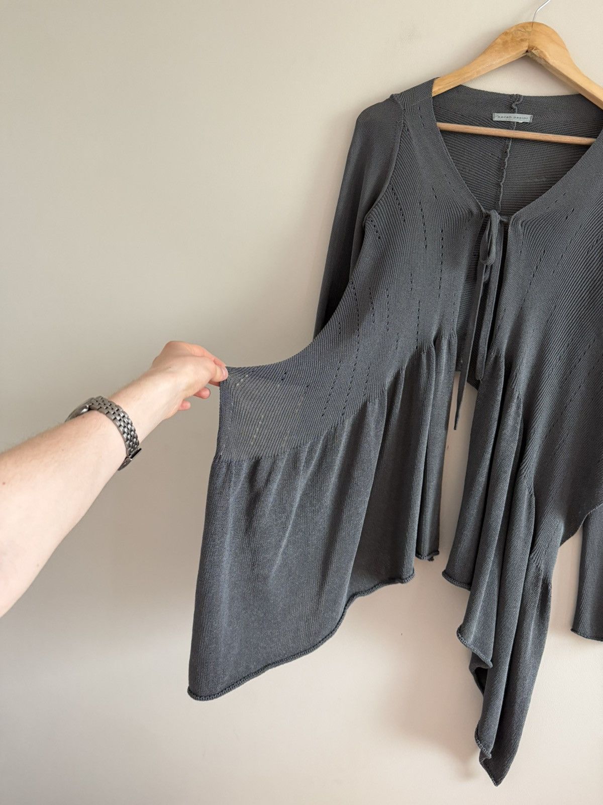 Sarah Pacini Sarah Pacini Draped Knit Waterfall Cardigan Size ONE SIZE - 5 Thumbnail