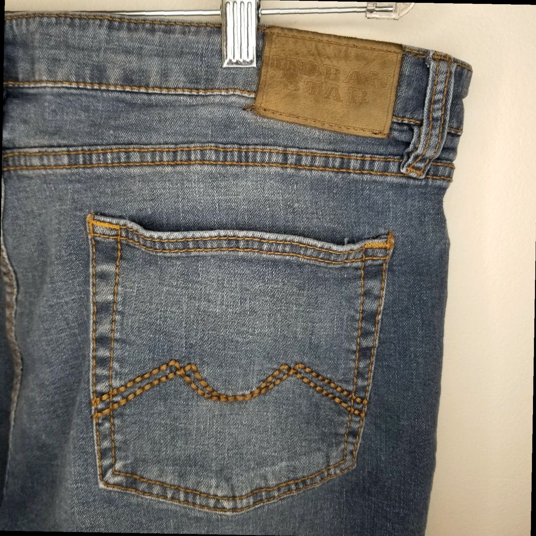 Vintage Urban Star Mens Relaxed Fit Blue Straight Jeans Size 38x30 Size US 38 / EU 54 - 7 Thumbnail