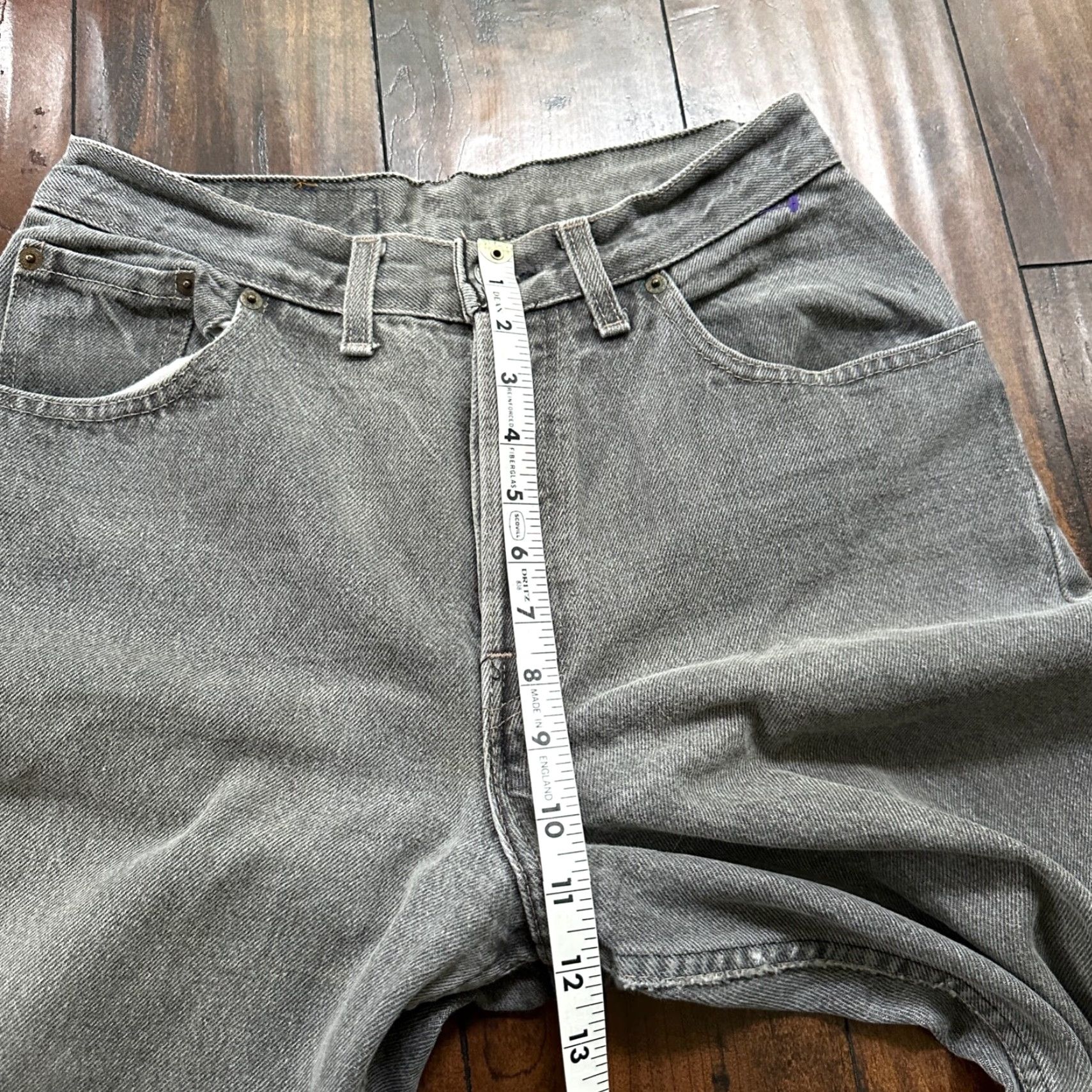 Levi's VTG Levi's 501 Jeans 27x30 Button Fly Grey Wash Straight Mens 90s Vintage USA Tag XX Act Faded Size US 27 - 5 Thumbnail
