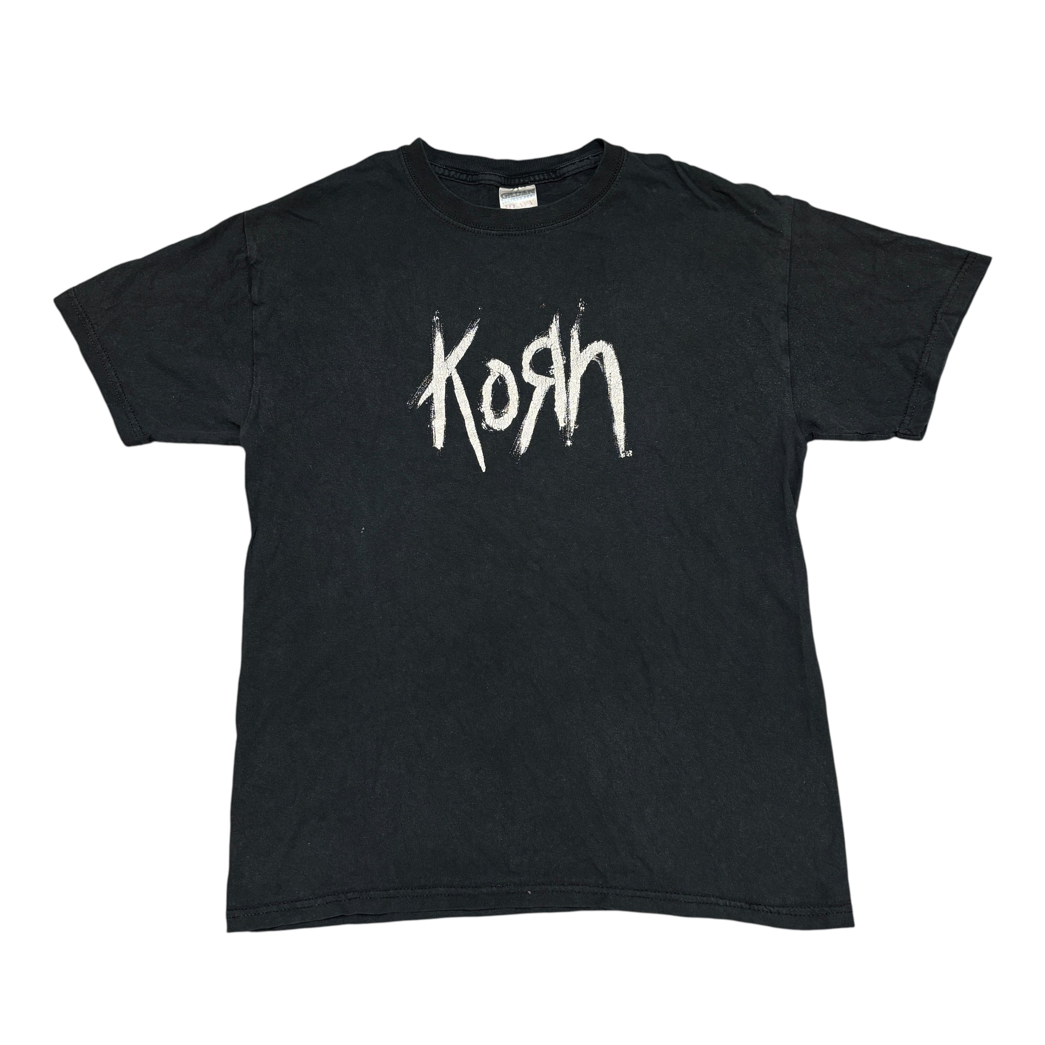 Band Tees Vintage Korn Shirt 2003 Tour Metal Band Tee Music Merch 