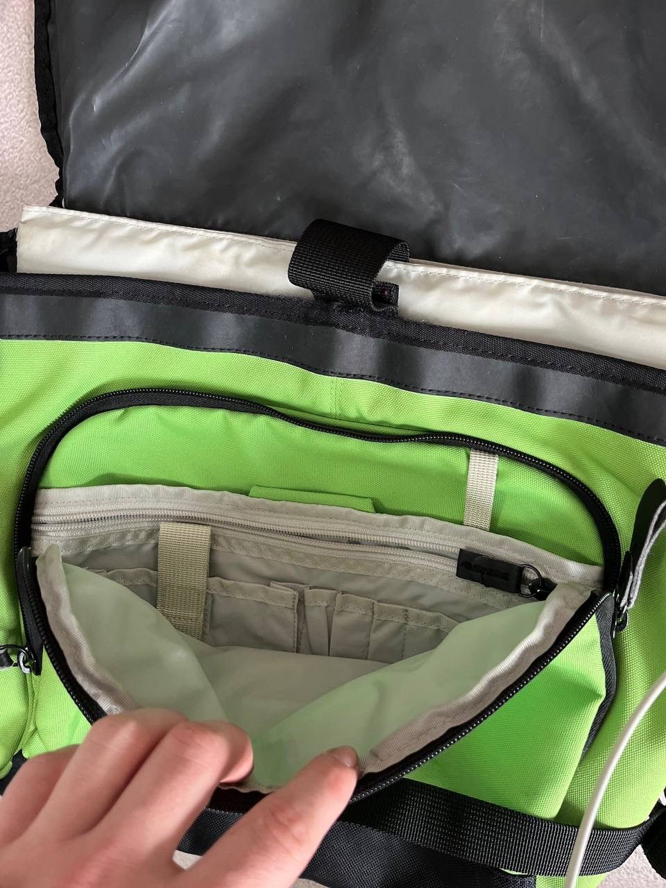 Nike × Vintage Nike y2k drill vintage avant garde distressed sling bag Size ONE SIZE - 9 Thumbnail