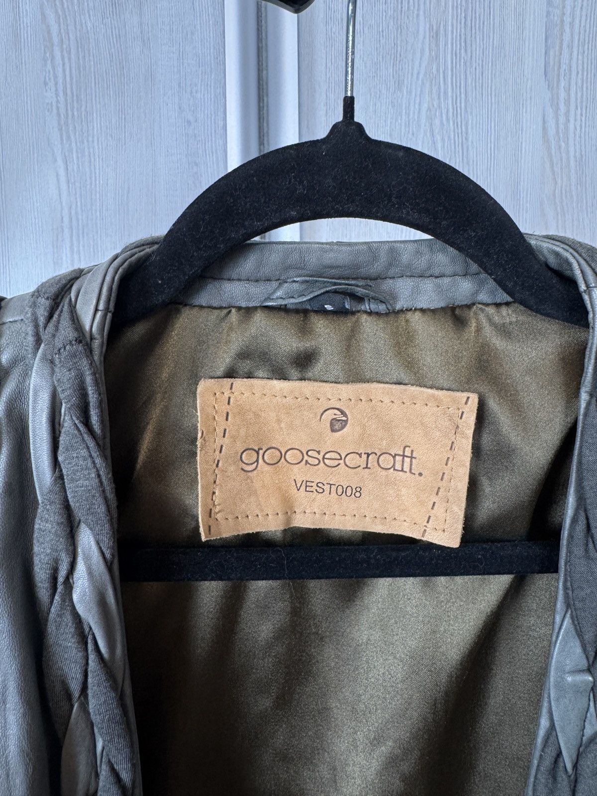 Genuine Leather Goosecraft grey leather avant garde vest women’s Size S / US 4 / IT 40 - 7 Thumbnail