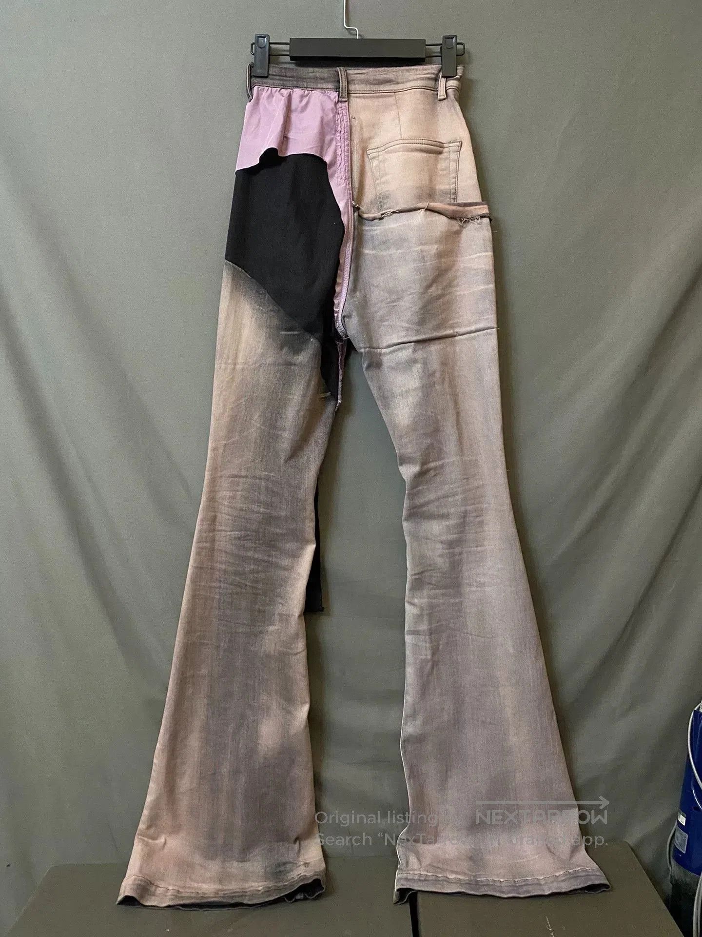 Rick Owens Drkshdw pink flared denim pants by rick owens. Size 26" / US 2 / IT 38 - 2 Thumbnail
