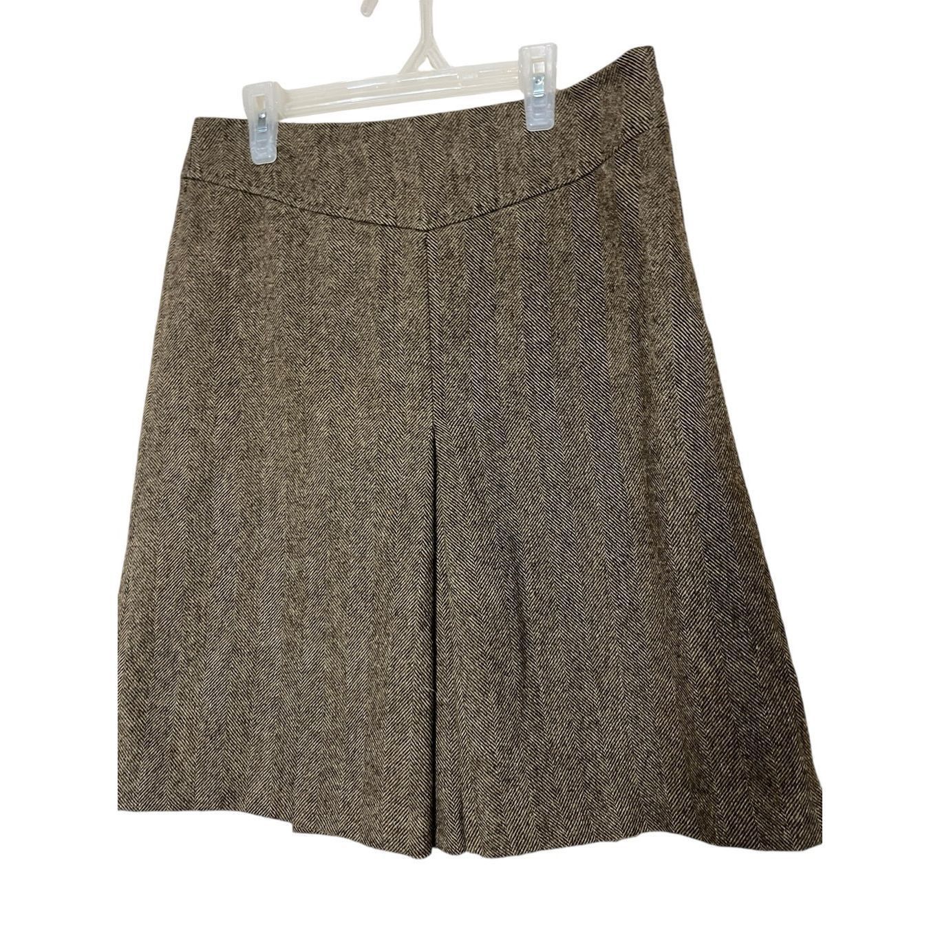 Gap Vintage Gap Y2K Wool Blend Skirt Brown Wool Tweed Preppy Ca Size 27" / US 4 / IT 40 - 2 Thumbnail