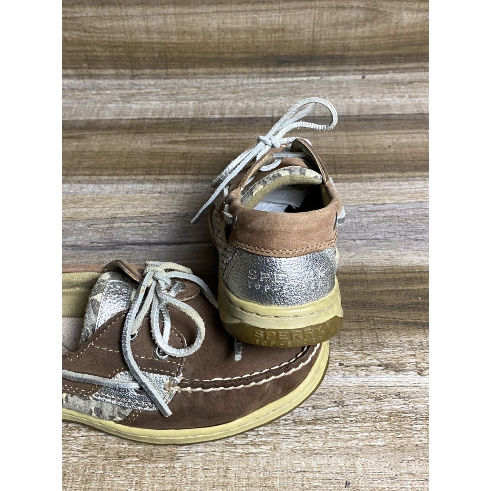 Sperry Sperry Top Sider Boat Shoes Womens 6.5 M Bluefish Leopard Sequin Leather 9174624 Size M / US 6-8 / IT 42-44 - 5 Thumbnail