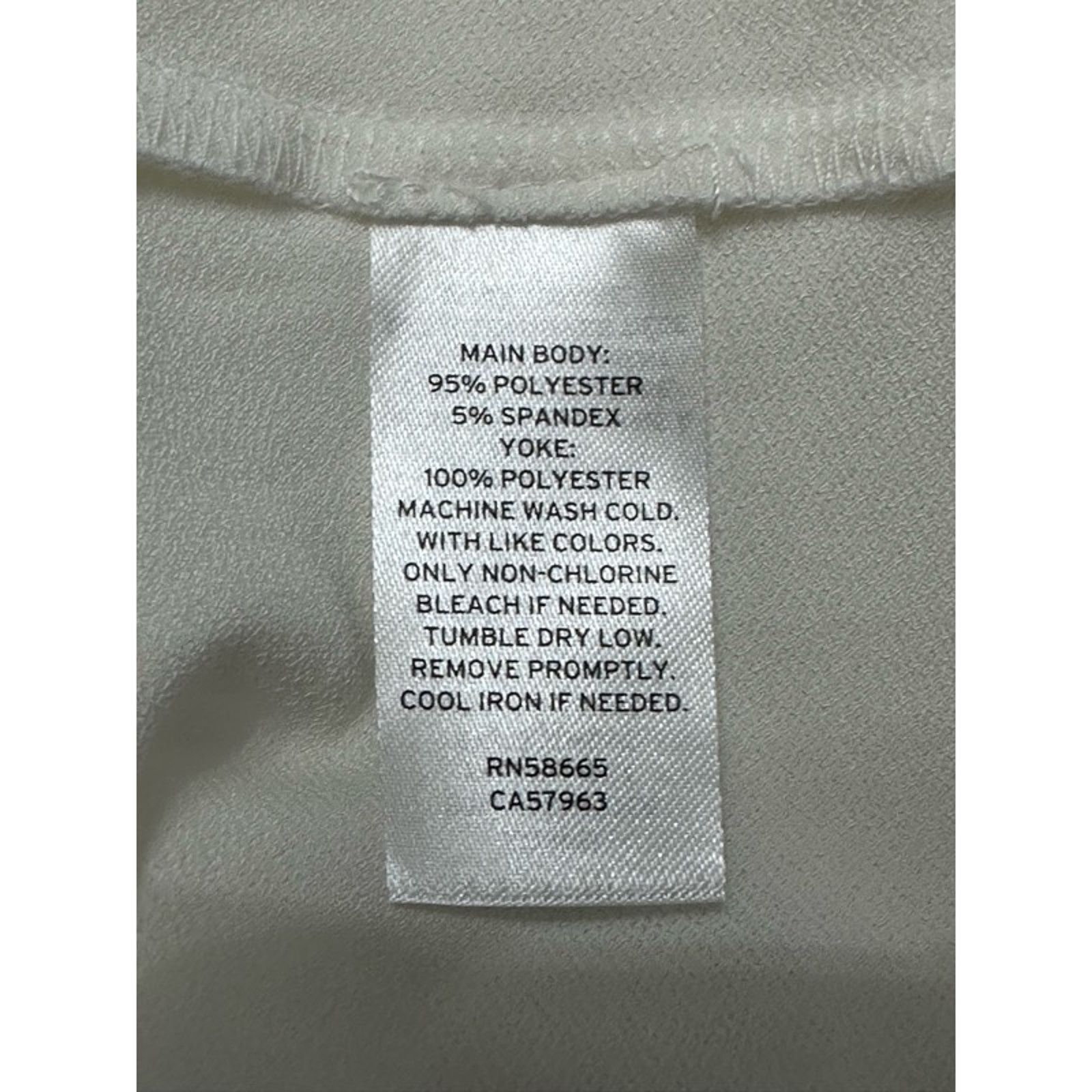 Nordstrom Nordstrom Rack Blouse Sheer Tie Swiss Dot White Women's 1X Size XL / US 12-14 / IT 48-50 - 8 Thumbnail