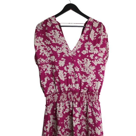 Ramy Brook Ramy Brook Silk Blouson Shift Mini Dress Smocked Waist Size S / US 4 / IT 40 - 5 Thumbnail
