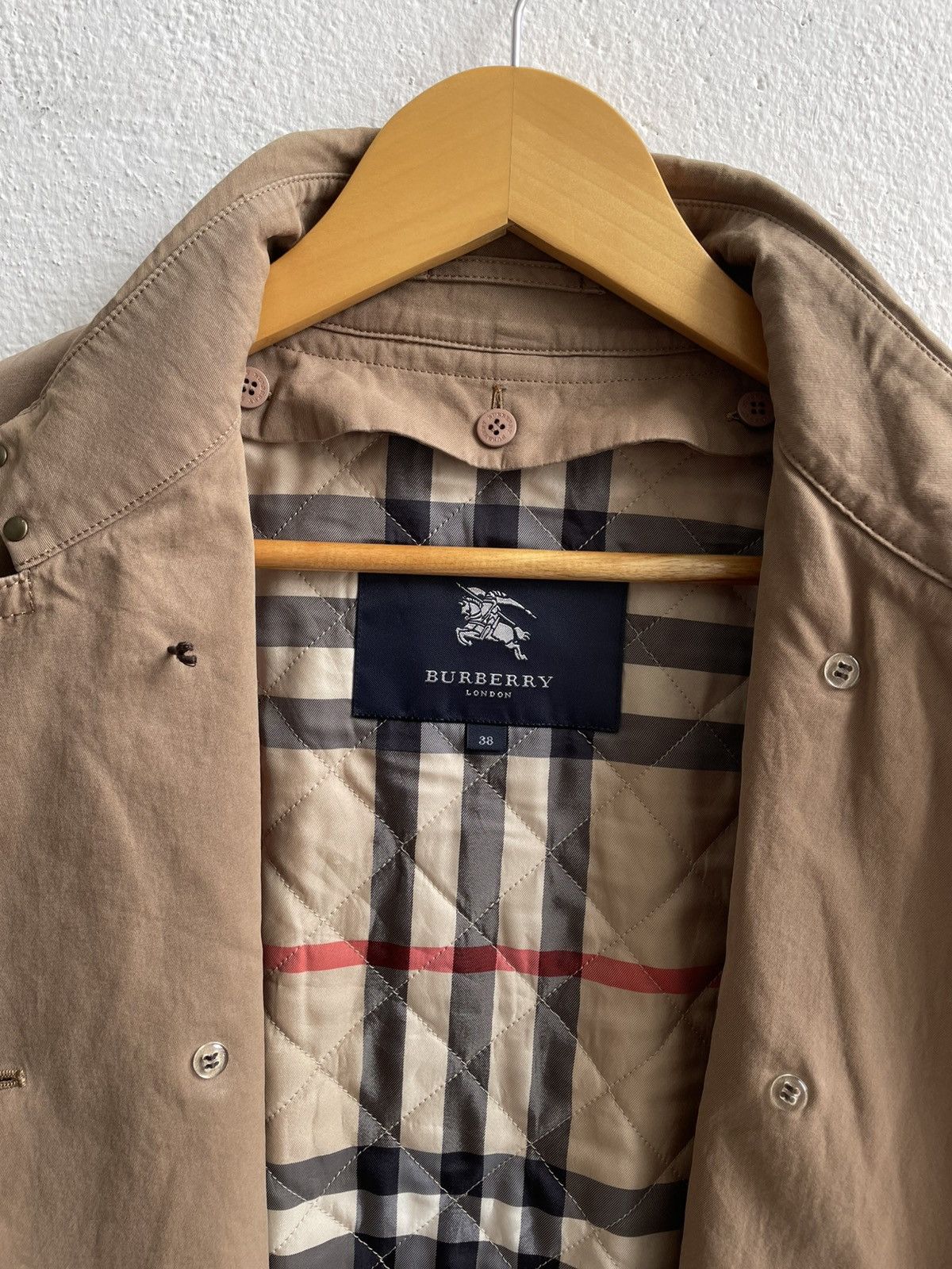 Burberry Burberry Nova Check Trench Coat Size US M / EU 48-50 / 2 - 9 Thumbnail