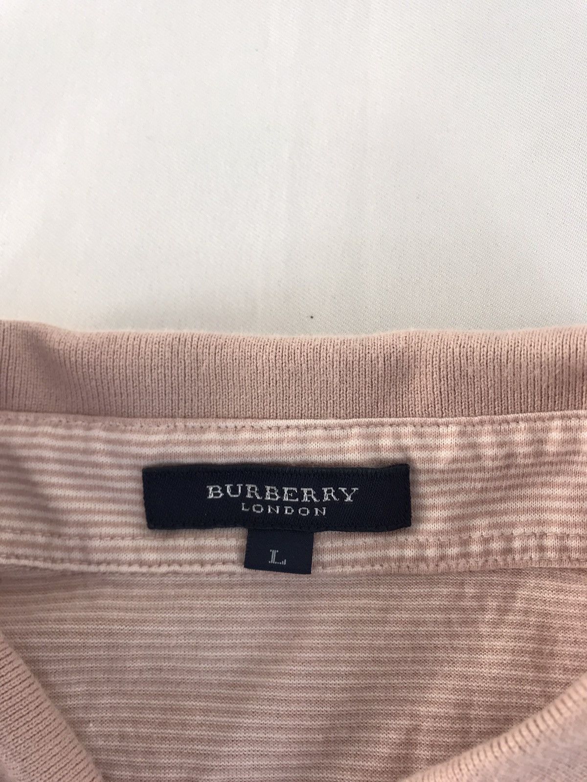 Burberry Burberry London Soft Striped Single Pocket Polo Tee Size US M / EU 48-50 / 2 - 5 Thumbnail