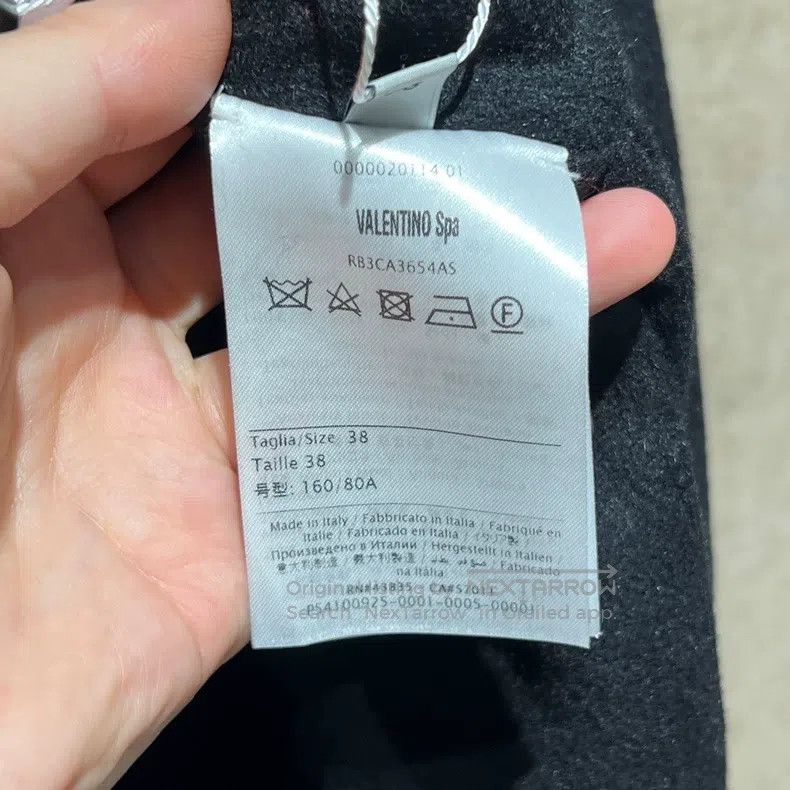Valentino Valentino Black double-breasted coat Size S / US 4 / IT 40 - 4 Thumbnail