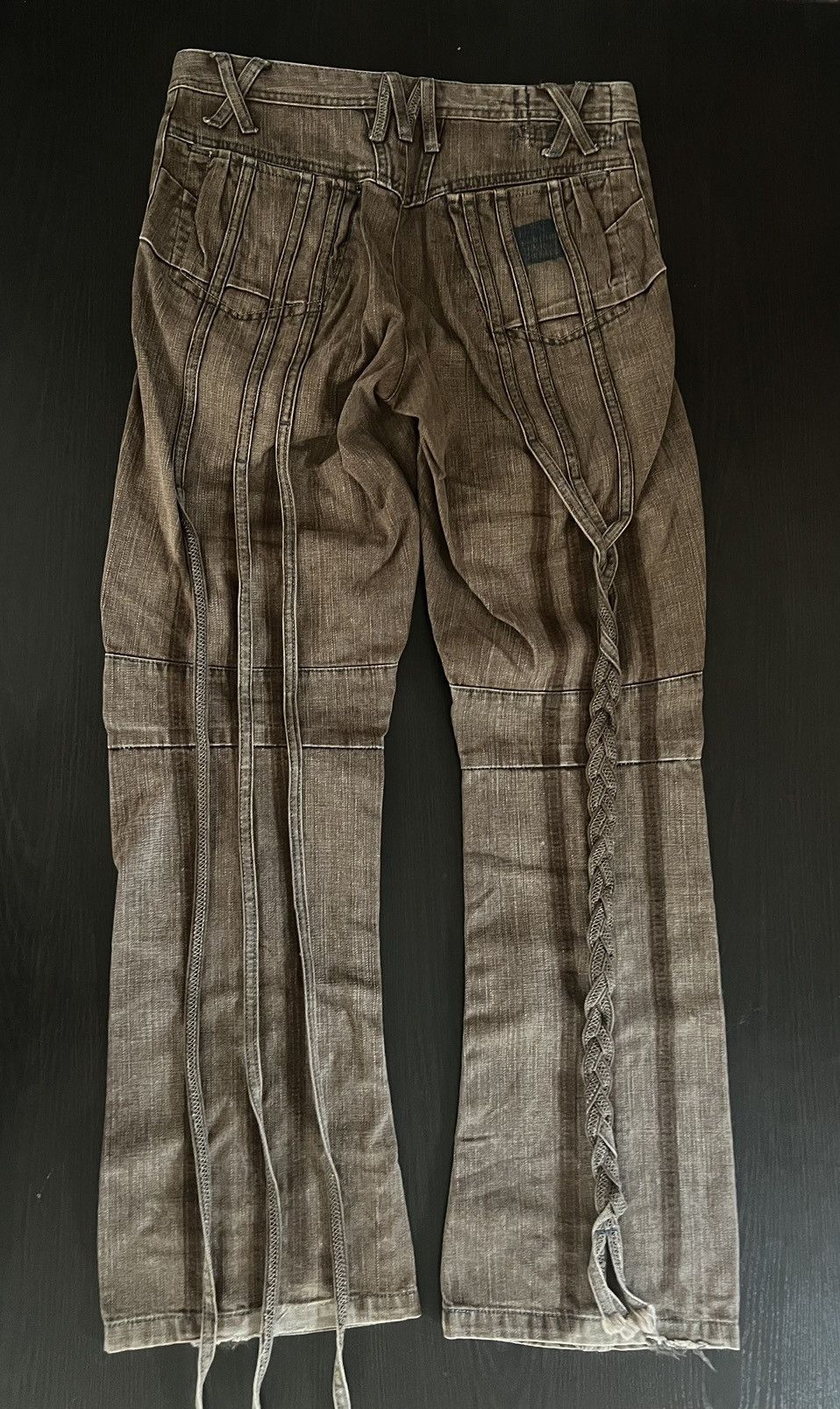 Marithe + Francois Girbaud Marithé + François Girbaud Bondage Denim Pants Size US 30 / EU 46 - 3 Thumbnail
