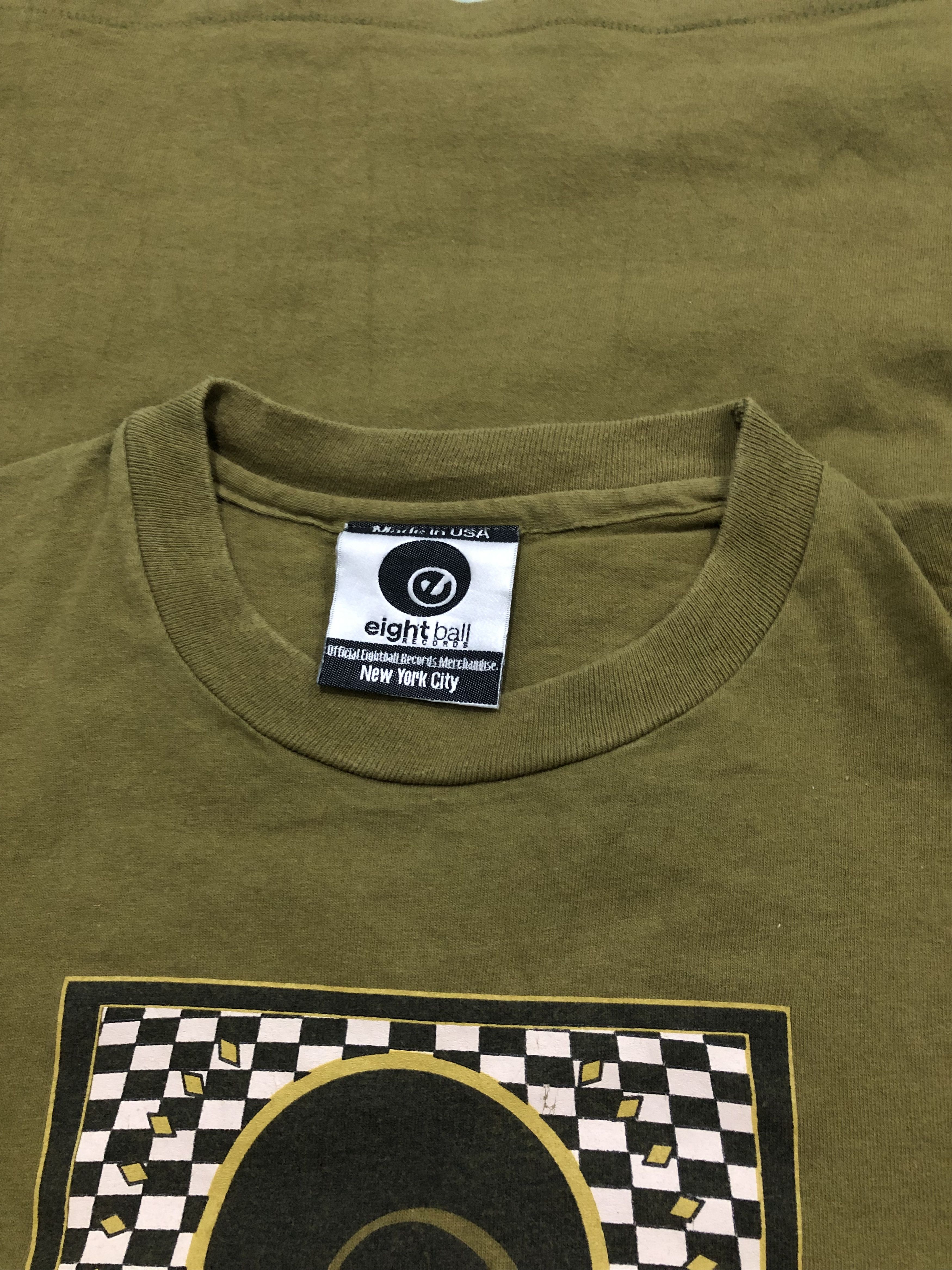 Vintage Eightball Records Vintage T-Shirt NYC 90s House Music Scene Size US L / EU 52-54 / 3 - 6 Thumbnail