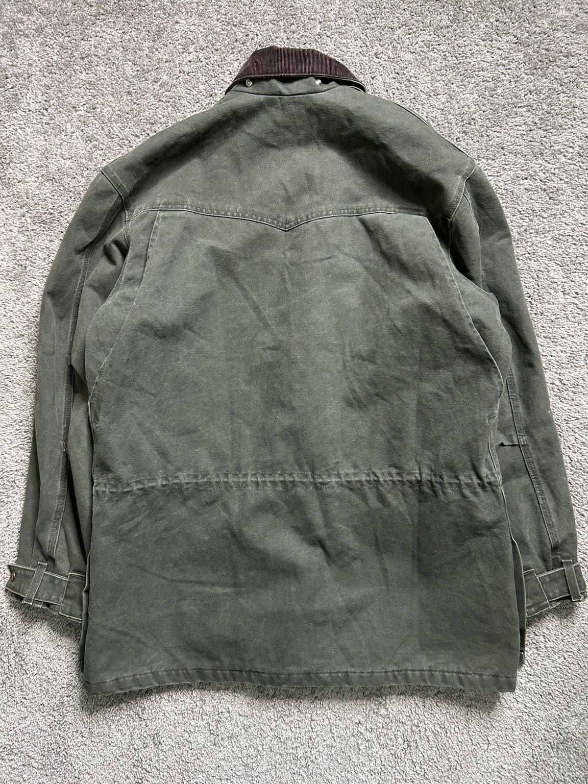Carhartt Vintage 90s Carhartt Blanket Lined Chore Jacket Moss Earth Size US L / EU 52-54 / 3 - 8 Thumbnail