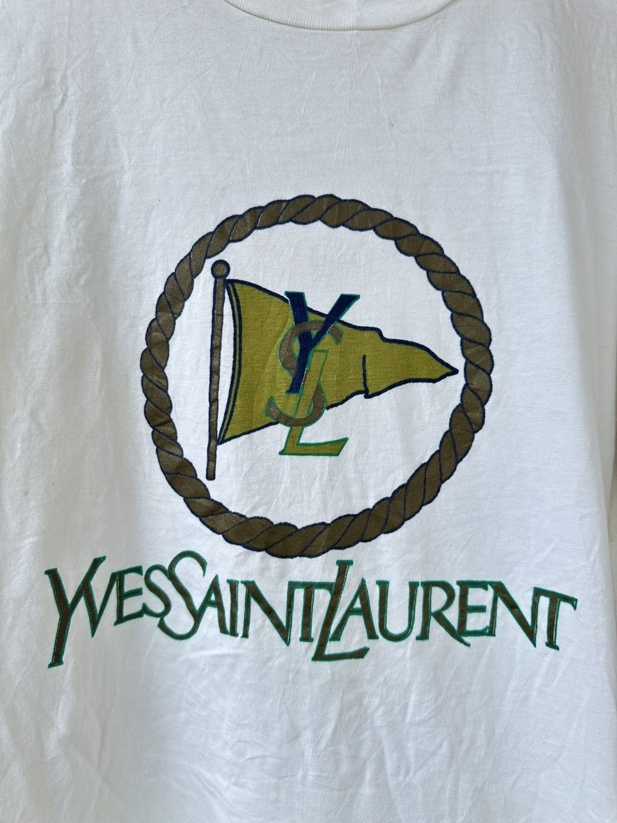 Yves Saint Laurent Vintage Yves Saint Laurent Pour Homme Tee Size US L / EU 52-54 / 3 - 2 Thumbnail