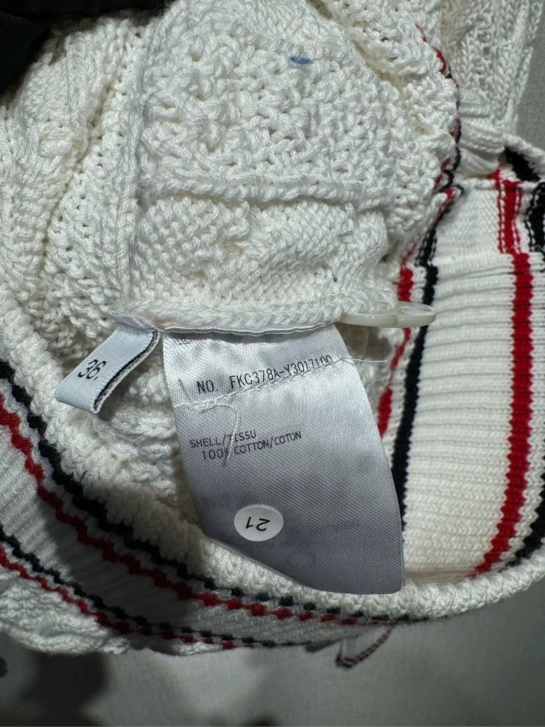 Thom Browne Thom Browne Coarse jacquard knit cardigan Size XS / US 0-2 / IT 36-38 - 5 Thumbnail