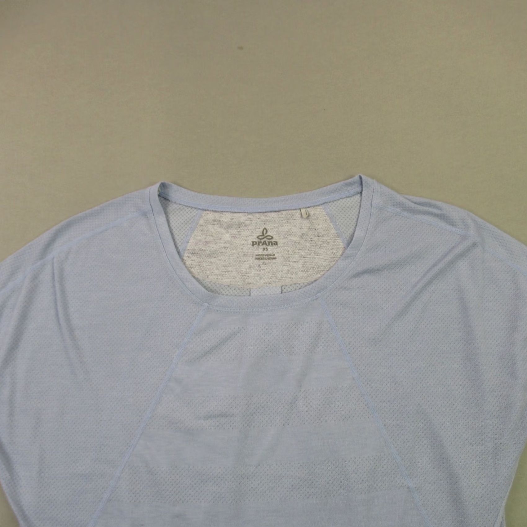 Prana Prana Shirt Womens XS Short Sleeve Lightweight Sky Blue Casual Stretch Shirt Regular Womens XS Sky Blue Logo Knit All Seasons Casual Sleeve T-Shirt Size XS / US 0-2 / IT 36-38 - 3 Thumbnail