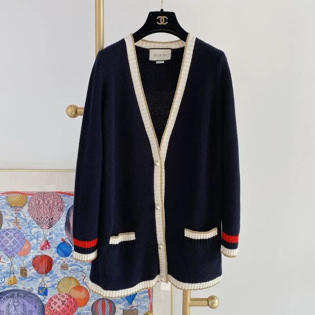 Gucci Gucci Knitted cardigan coat Size S / US 4 / IT 40 - 1 Thumbnail