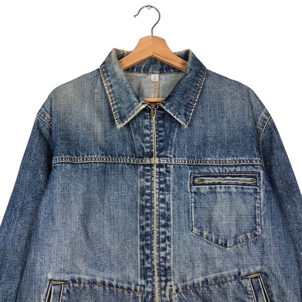 Japanese Brand 🔥Vintage Chore Denim Jacket Uniqlo Japan Issey Miyake Size US XL / EU 56 / 4 - 3 Thumbnail