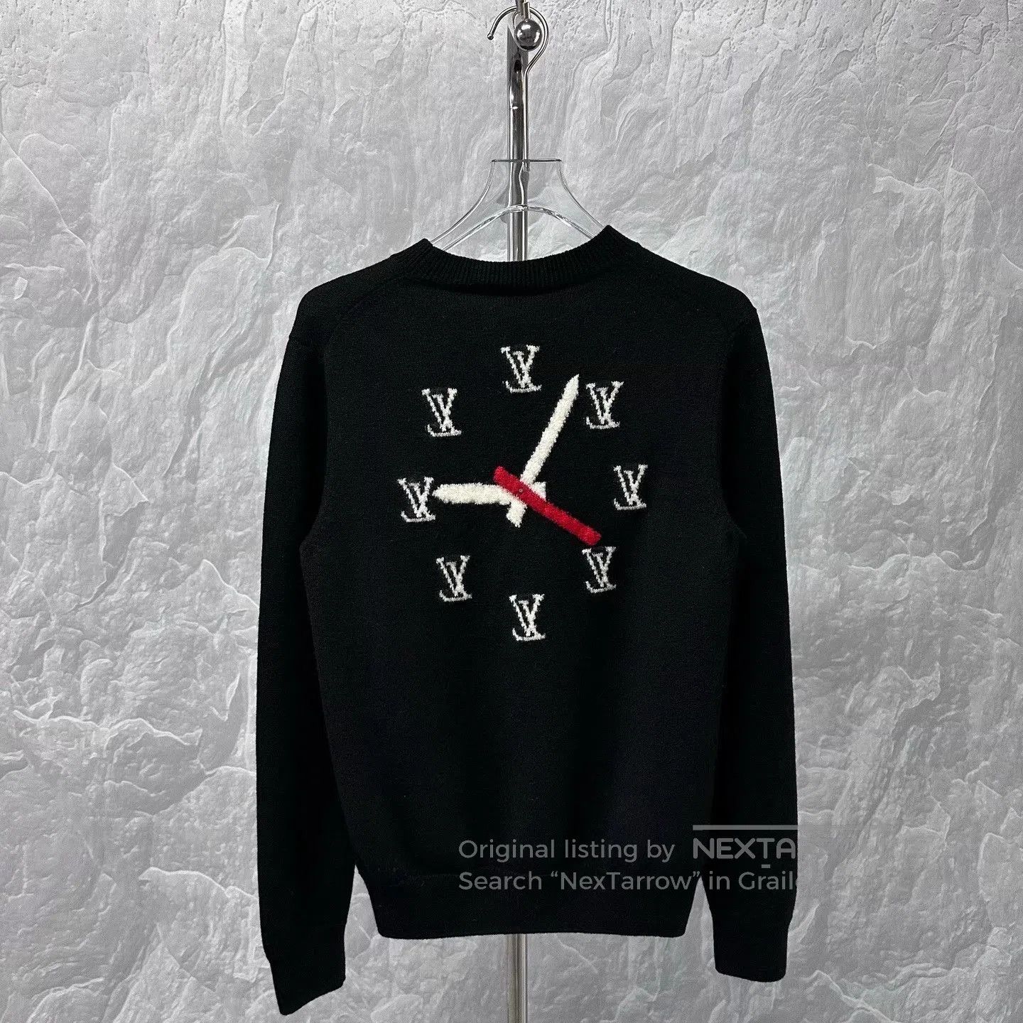 Louis Vuitton louis vuitton clock graphic sweater in black. Size US L / EU 52-54 / 3 - 4 Thumbnail