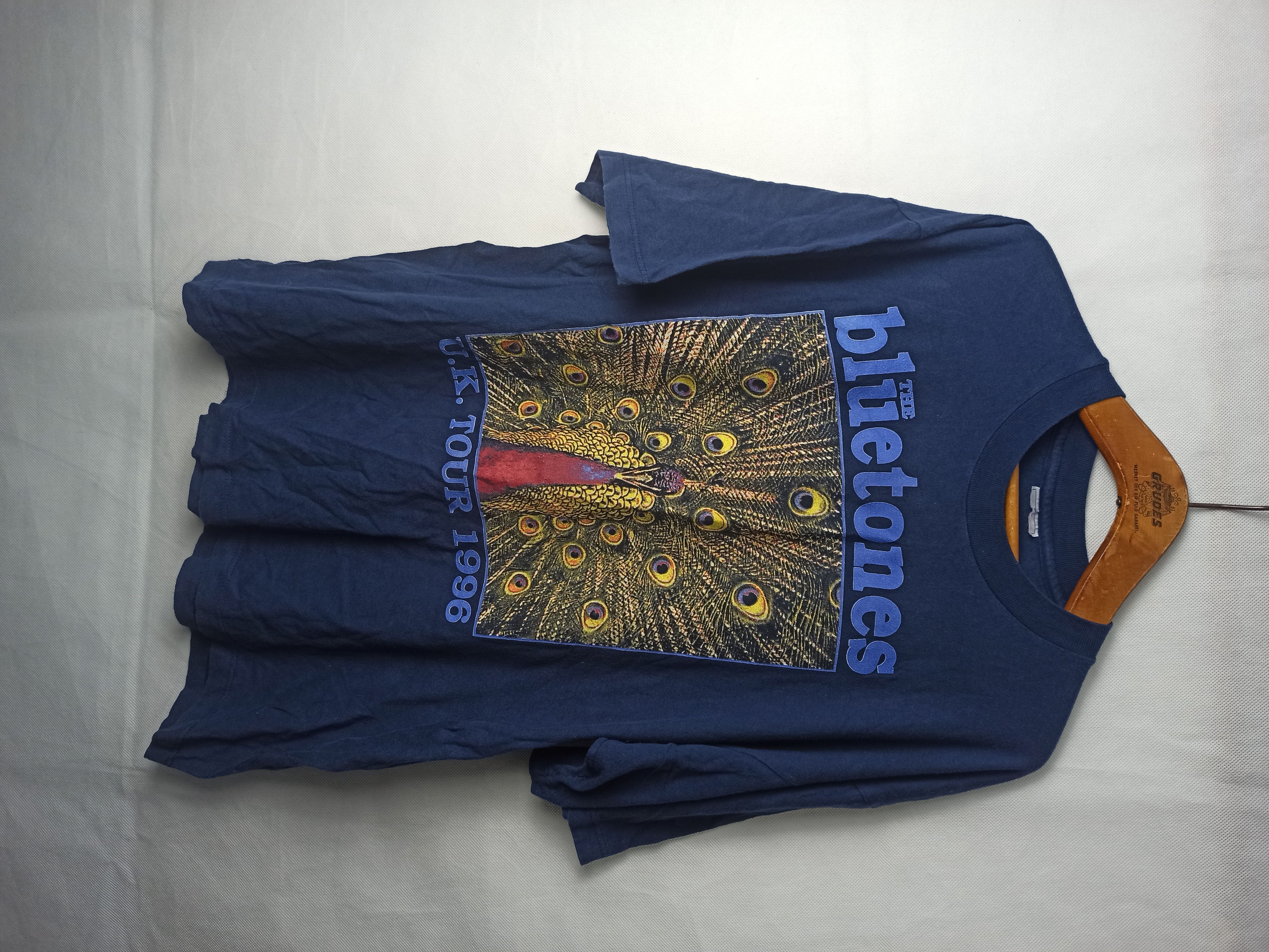 image of Band Tees x Rock Band 90's Uk Tour 1996 The Bluetones Indie Rock Band T-Shirt in Navy (Size XL)