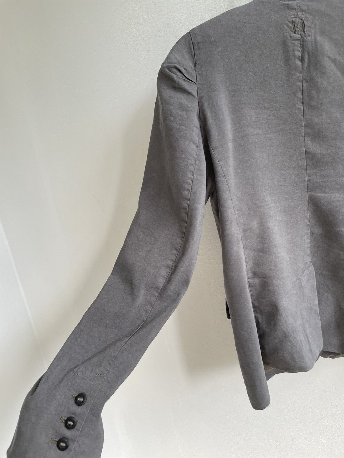 hannes roether Hannes Roether Silk Linen Blazer Coat Three Button Size M / US 6-8 / IT 42-44 - 19 Thumbnail