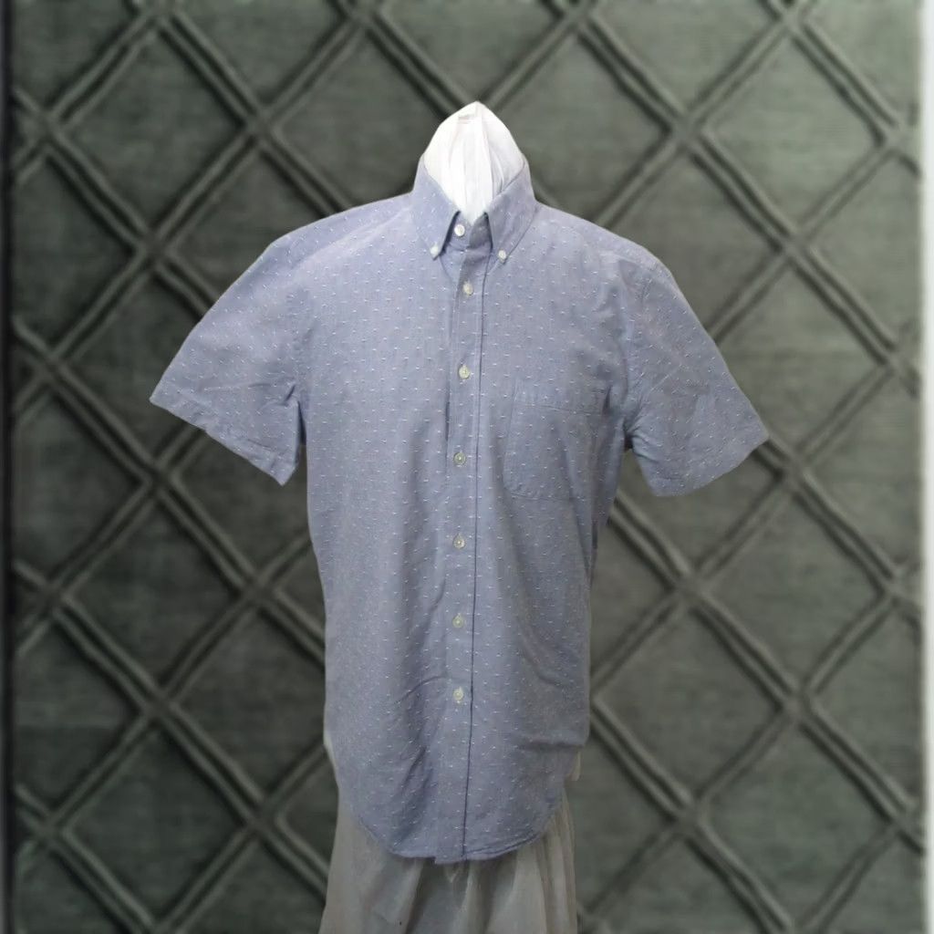 Portuguese Flannel Portuguese Flannel Blue Button Up Short Sleeve Shirt L Size US L / EU 52-54 / 3 - 1 Thumbnail