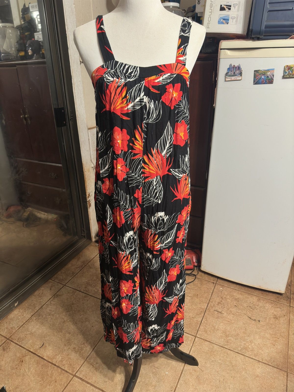 Other Ava Sky Hawaiian Print Dress Black/Red Rompers Women's M Size M / US 6-8 / IT 42-44 - 1 Thumbnail
