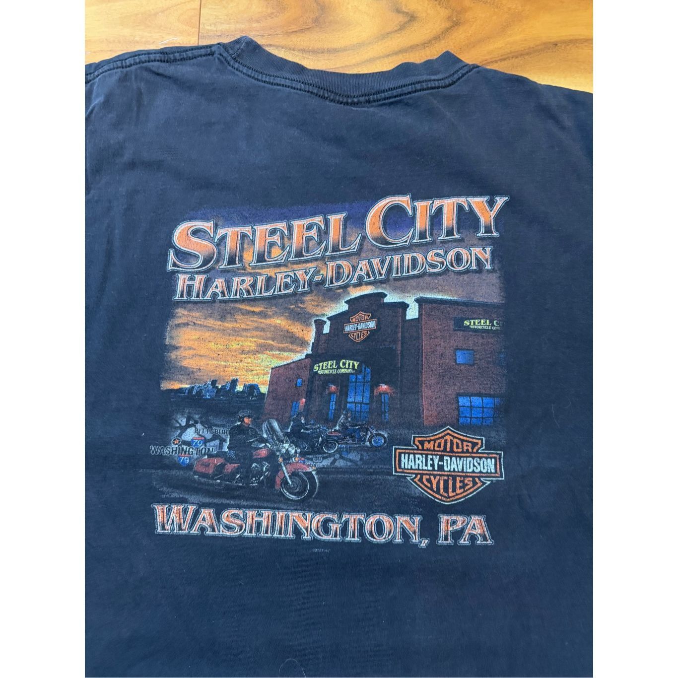 Harley Davidson Size XXL - vintage Y2K Harley Davidson Steel City Washington Size US XXL / EU 58 / 5 - 5 Thumbnail
