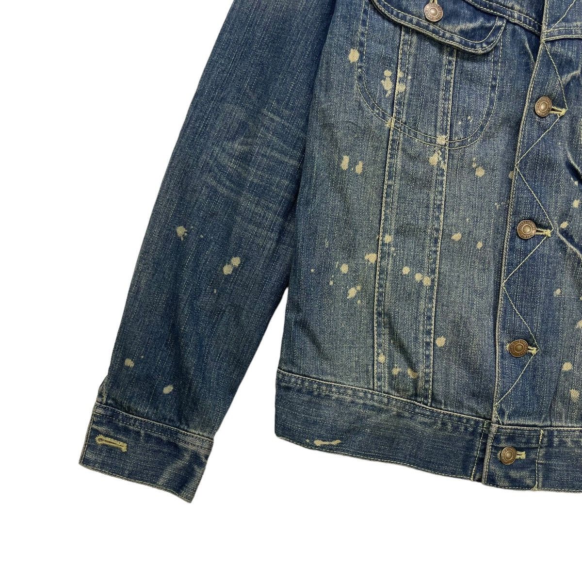 Japanese Brand Japanese Brand Ungrid Splashes Painted Denim Trucker Size M / US 6-8 / IT 42-44 - 4 Thumbnail