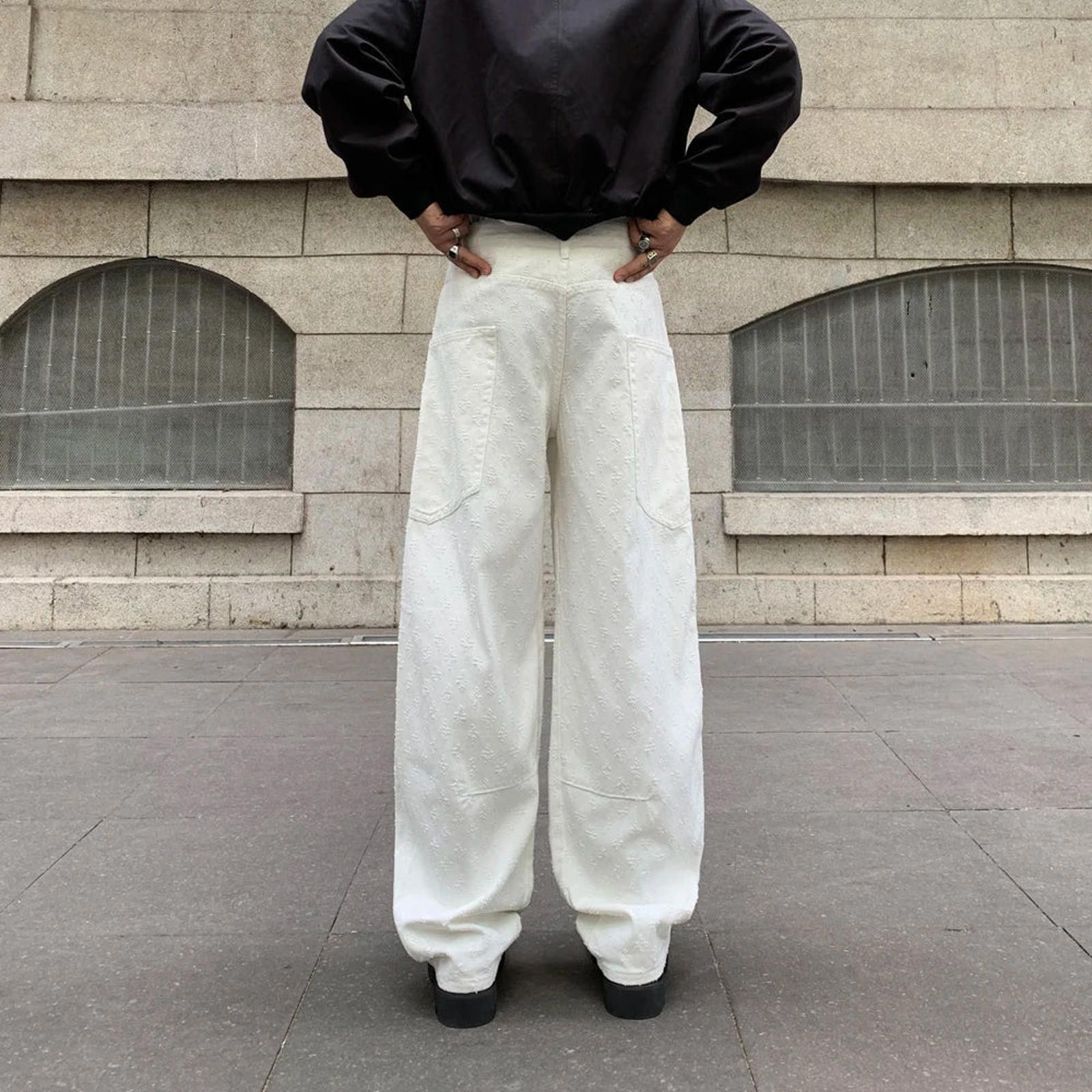 Other Relaxed Jacquard Wide Leg Jeans Size US 32 / EU 48 - 5 Thumbnail