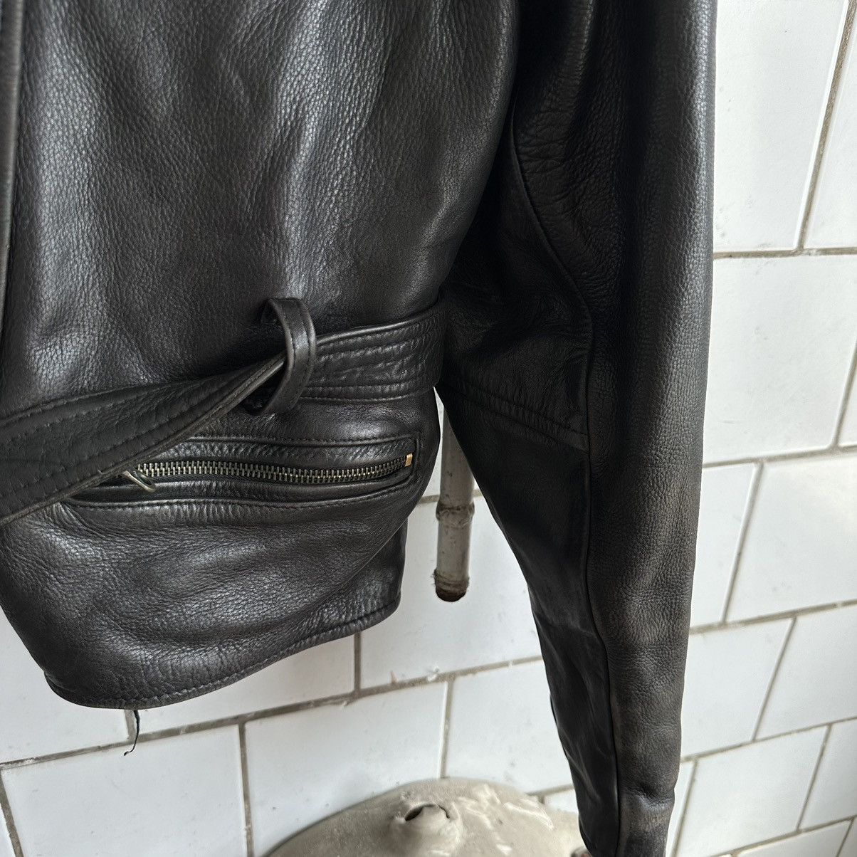 Vintage Vintage Moto Leather Jacket Style USA 90s Y2K Size US L / EU 52-54 / 3 - 6 Thumbnail