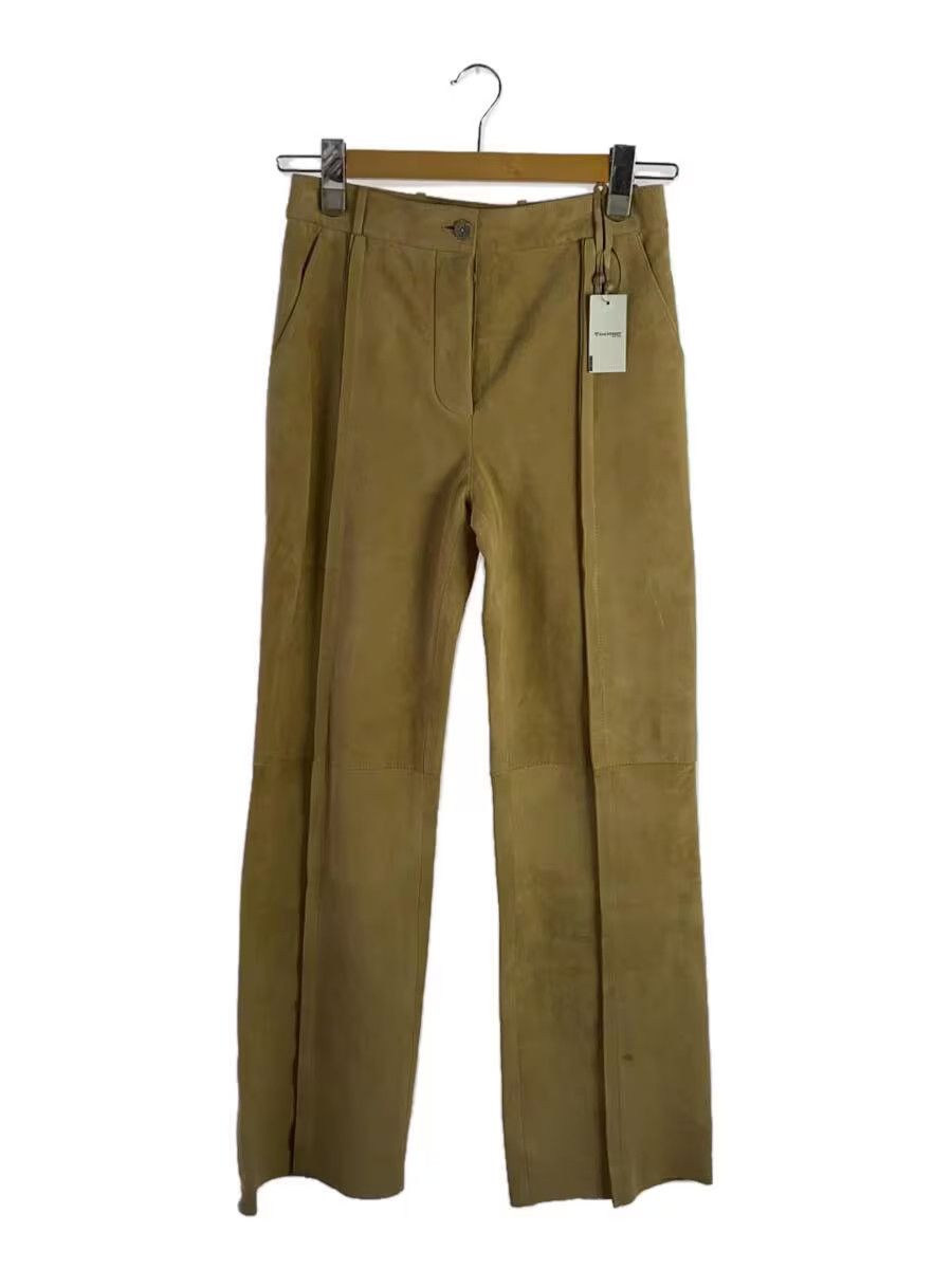 image of Acne Studios Sheep Leather Centre Seam Pants in Beige, Men's (Size 27)