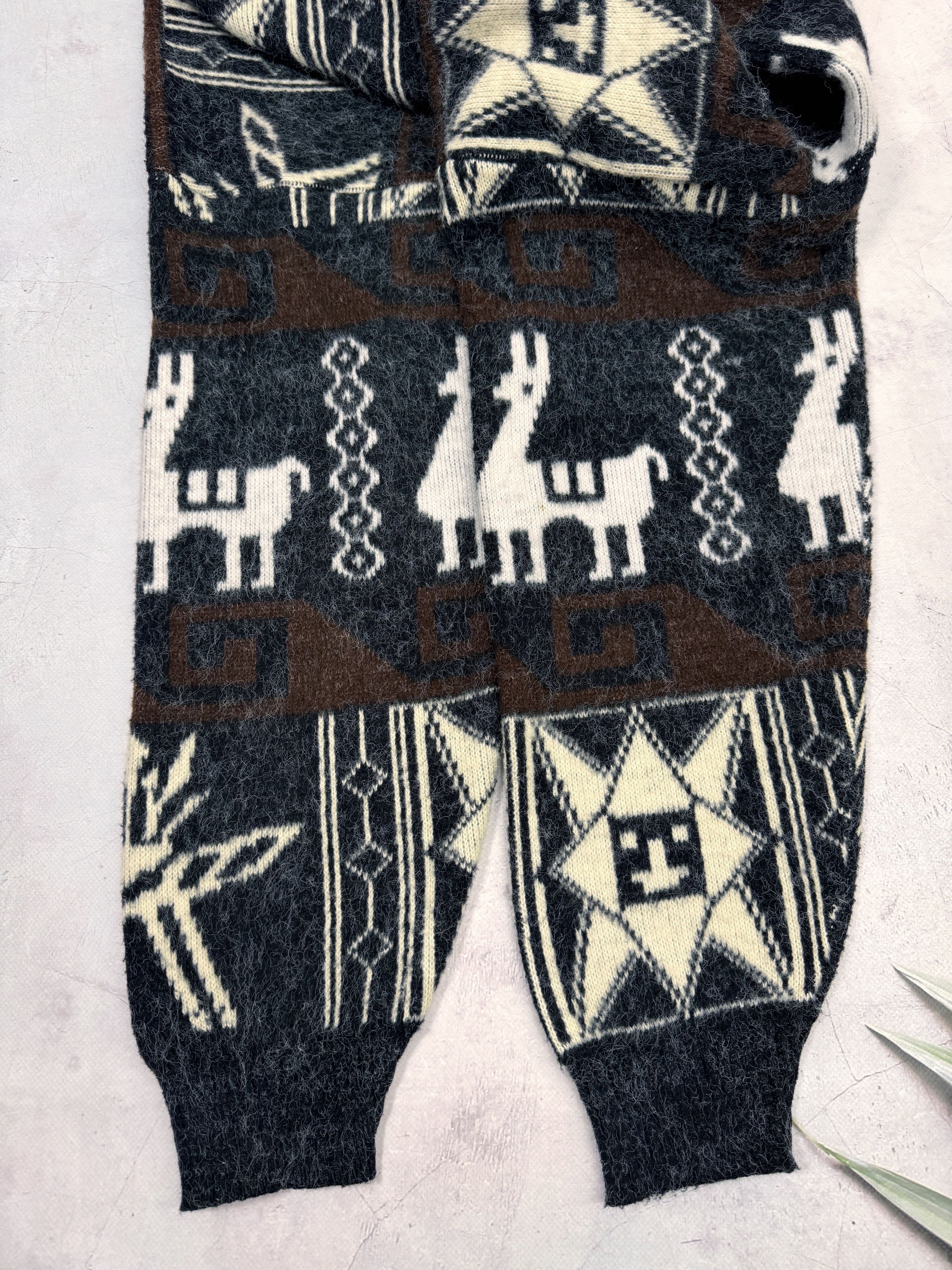 Vintage Vintage Tejidos Imalaya Mohair Cardigan Lama Aztec Wool Size US M / EU 48-50 / 2 - 12 Thumbnail