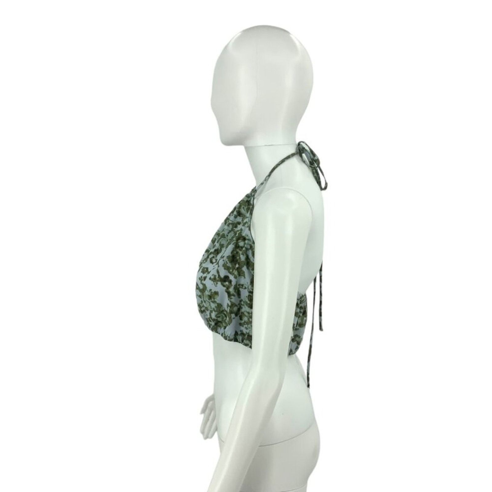 Other Open Edit Halter Neck Crop Top Floral Medium NWOT $39 MSRP Size M / US 6-8 / IT 42-44 - 5 Thumbnail