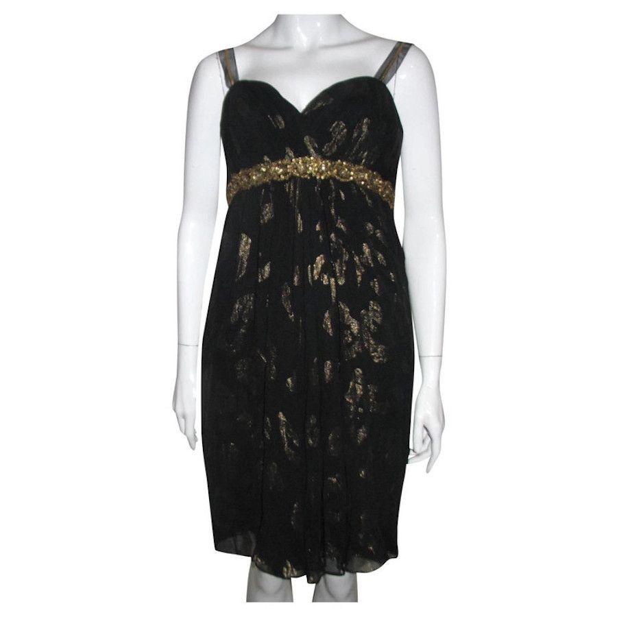 Marchesa Marchesa notte black and gold dress Size M / US 6-8 / IT 42-44 - 1 Thumbnail