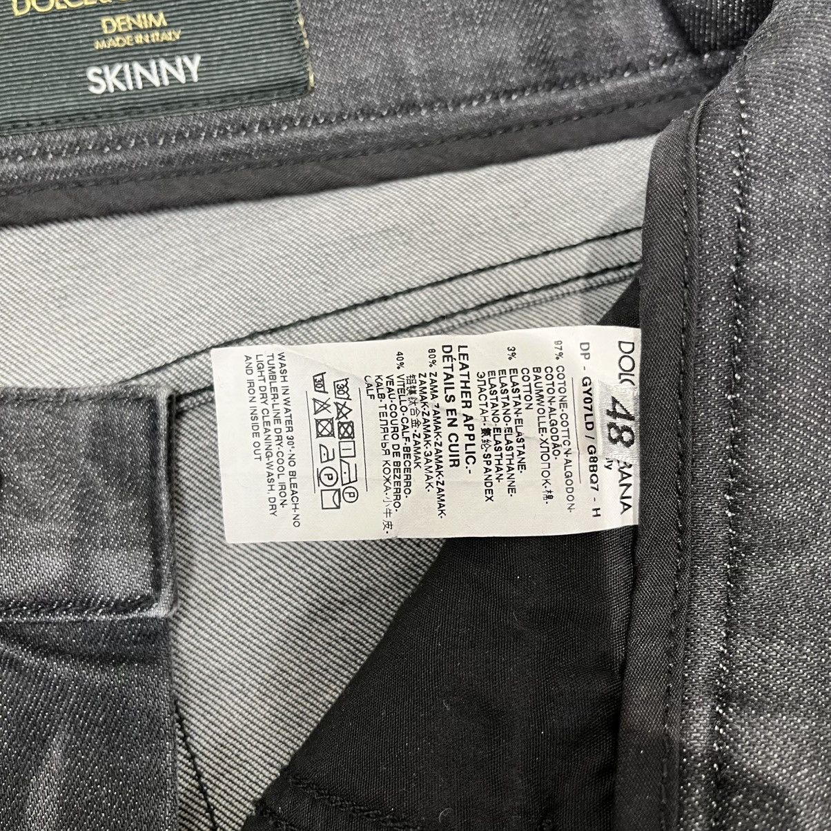 Dolce & Gabbana Dolce & Gabbana Skinny Denim Jeans Black Size US 32 / EU 48 - 5 Thumbnail