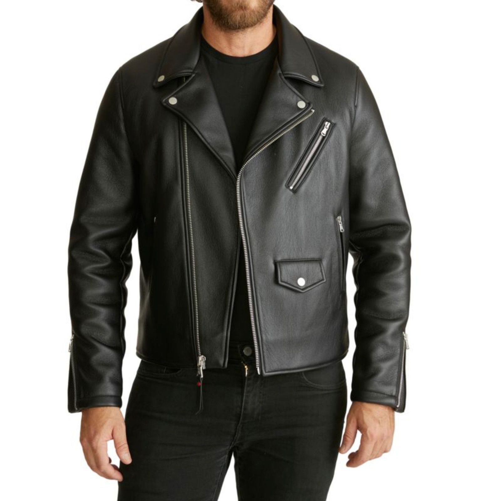 Robert Graham Robert Graham Racer Jacket Mens 2XL Biker Zip NWT MSRP $268 Size US XXL / EU 58 / 5 - 4 Thumbnail
