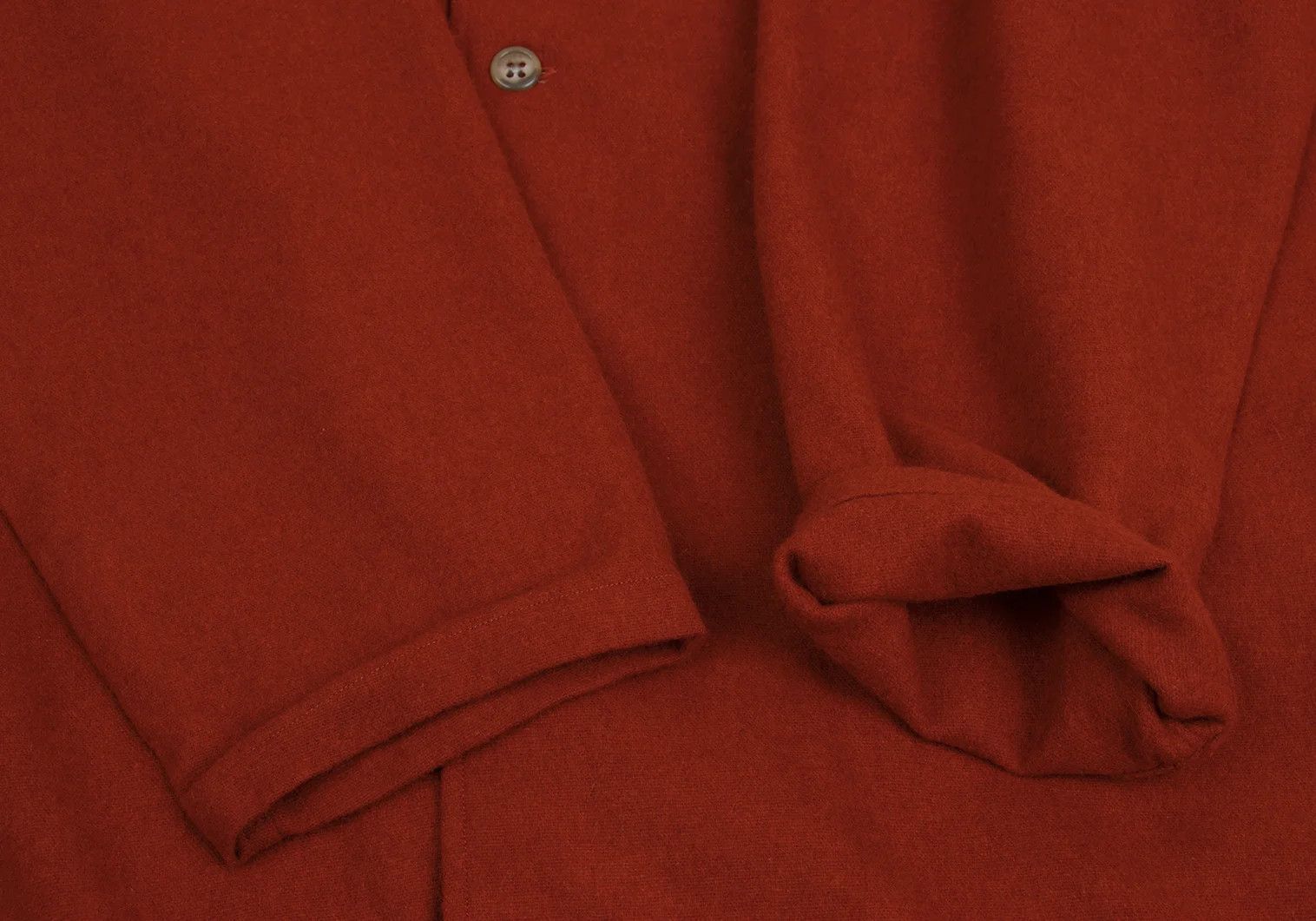 Yohji Yamamoto Yohji Yamamoto Flannel Open Collar Shirt Size US L / EU 52-54 / 3 - 6 Thumbnail