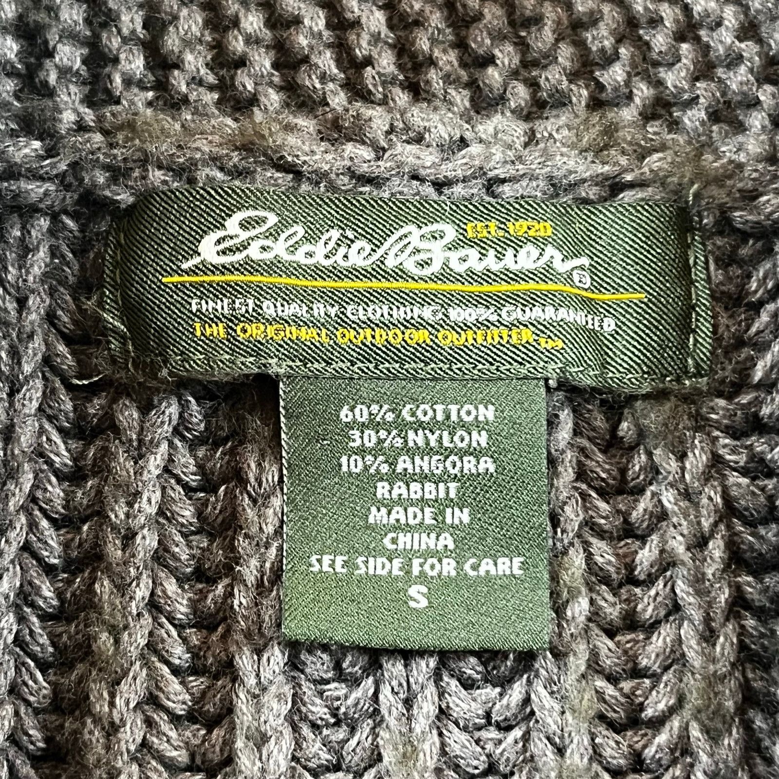 Eddie Bauer Eddie Bauer 10% Angora Chunky Knit Toggle Cardigan Size S / US 4 / IT 40 - 3 Thumbnail