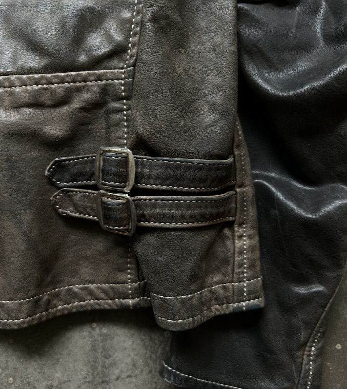 Nozomi Ishiguro NOZOMI ISHIGURO 2015 AW Asymmetrical Zip Leather Jacket Size US S / EU 44-46 / 1 - 8 Thumbnail