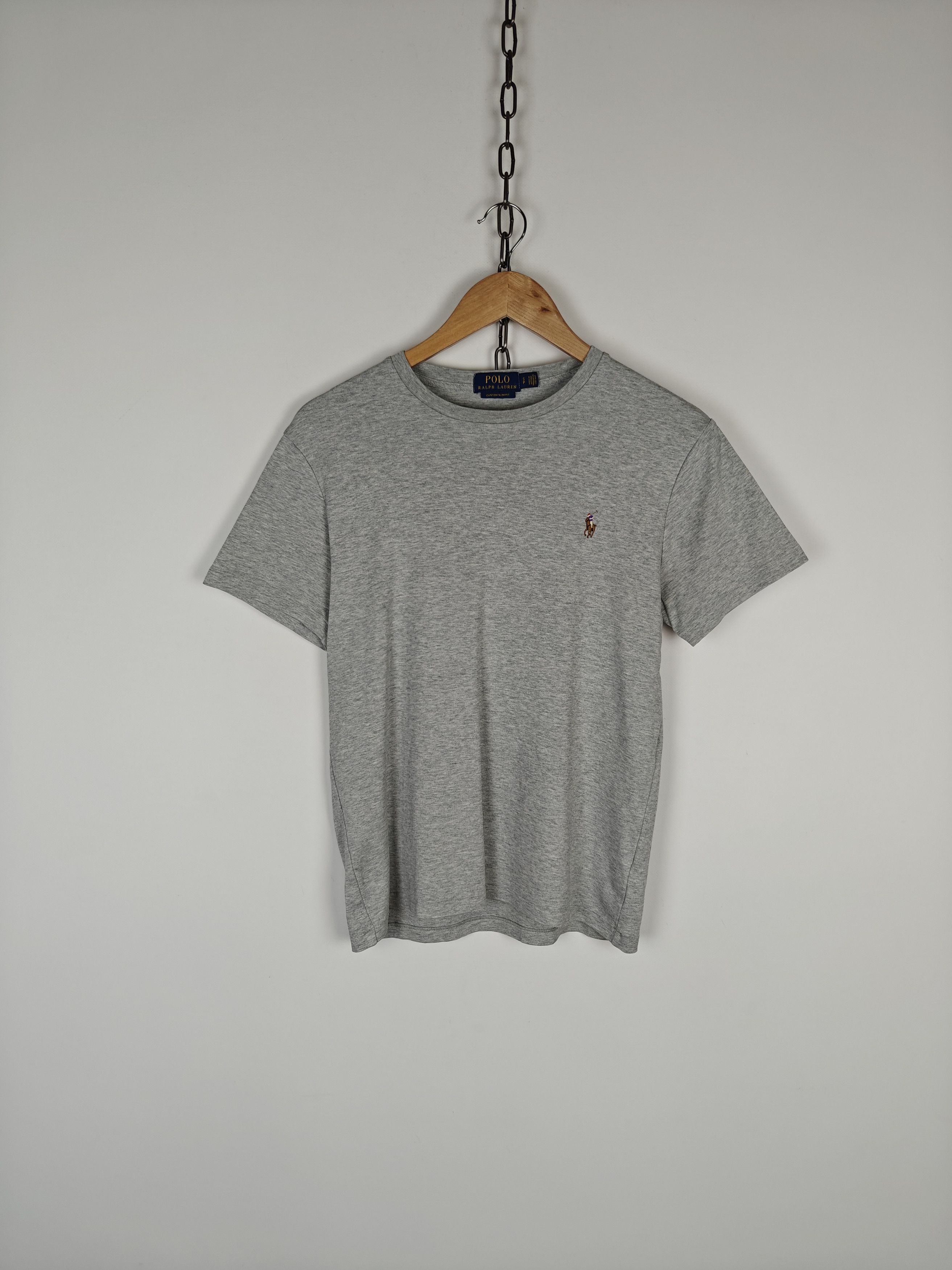 Polo Ralph Lauren Polo Ralph Lauren T-Shirt Custom Slim Fit Gray size S Size US S / EU 44-46 / 1 - 1 Thumbnail