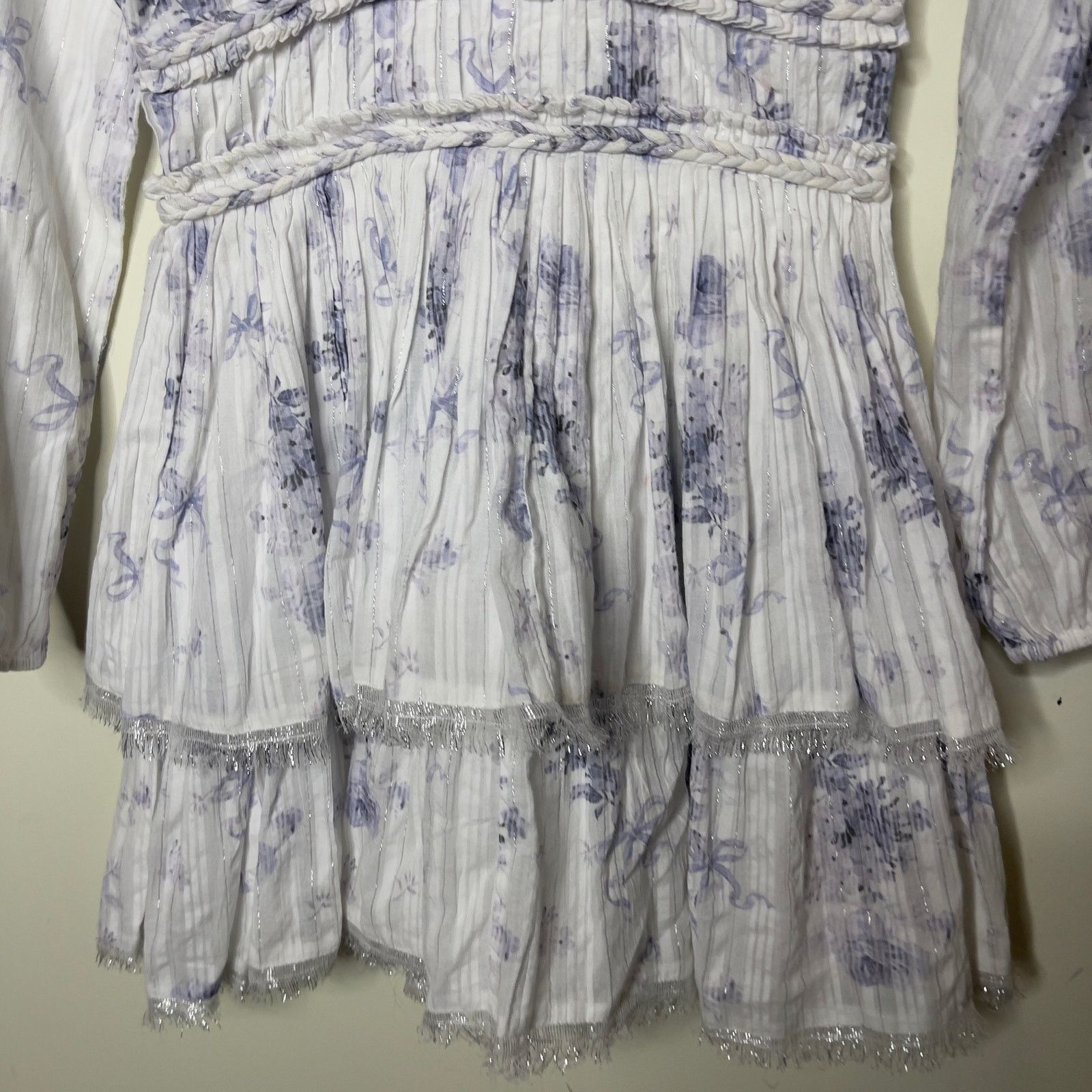 LoveShackFancy LoveShakeFancy Ling Sleeve Finch Mini Dress sz 0 Size XS / US 0-2 / IT 36-38 - 5 Thumbnail