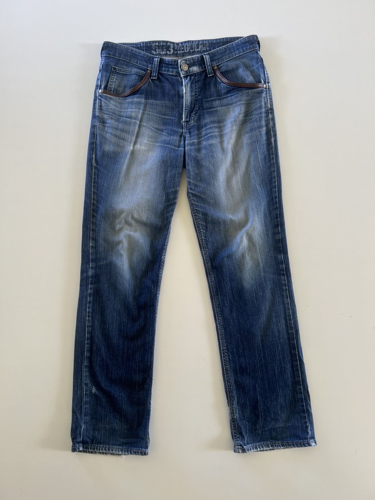 Edwin Edwin Distress Denim Jeans Size 36" Size US 36 / EU 52 - 1 Thumbnail