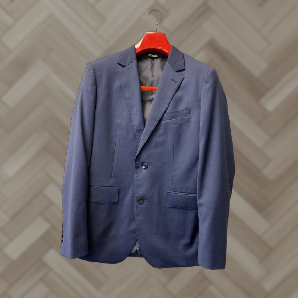 Bonobos Bonobos Blazer Mens 40R Slim Wool Navy Blue Jacket Blazer - 40 Wool /0175 Size 40R - 1 Thumbnail