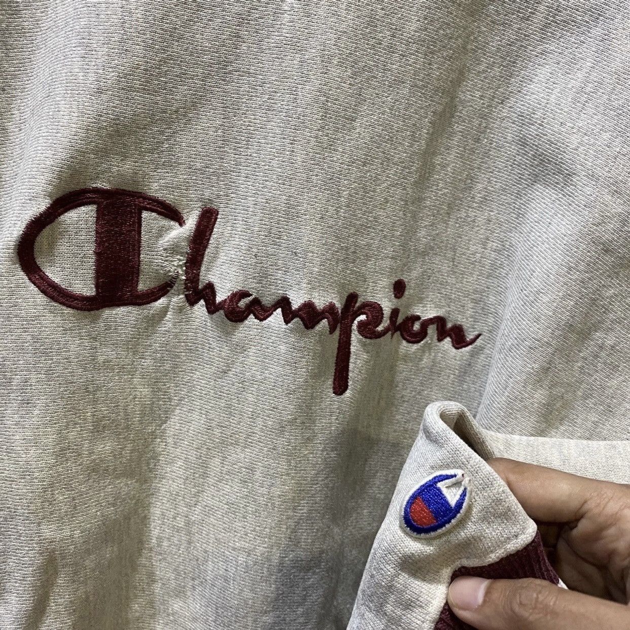 Champion × Vintage Champion sweatshirt Reverse Weave Spell Out Sweatshirts Size US L / EU 52-54 / 3 - 3 Thumbnail