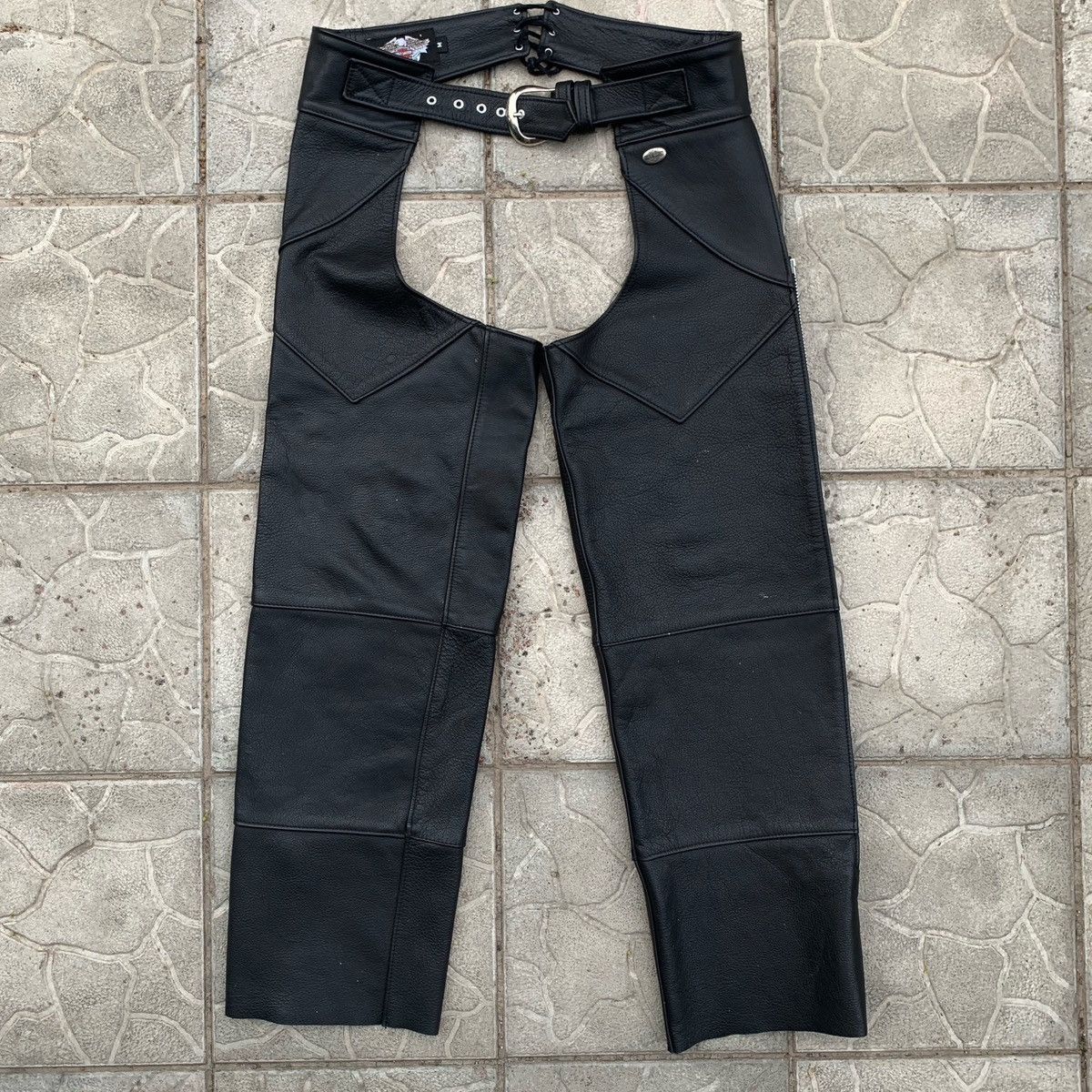 Harley Davidson Vintage Harley Davidson Leather Motorcycle Chaps Pants Size US 32 / EU 48 - 1 Thumbnail